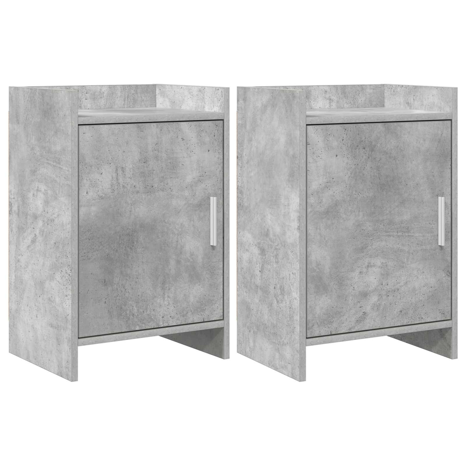 Κομοδίνα 2 pcs Γκρι Σκυροδέματος 40 x 30 x 60 cm