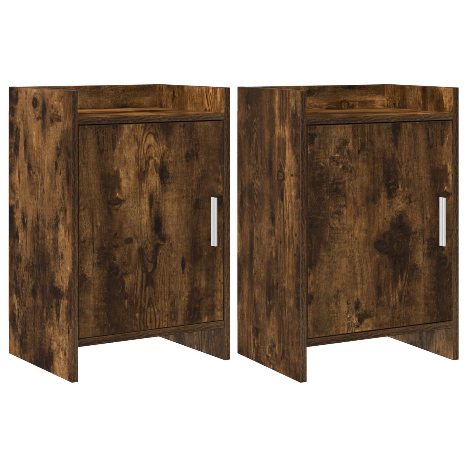 Κομοδίνα 2 pcs Καπνισμένο Ξύλο Δρυός 40 x 30 x 60 cm