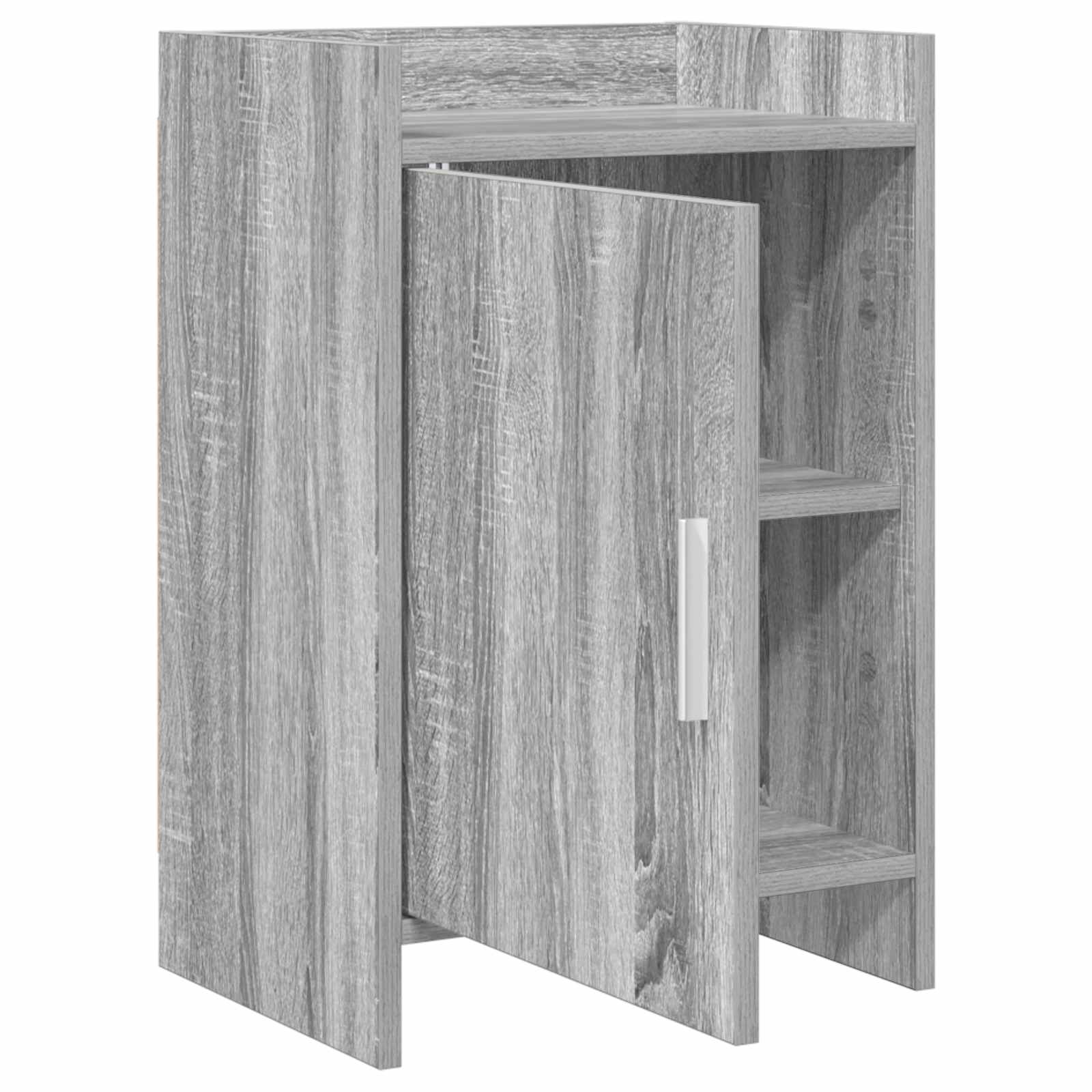 Κομοδίνα Γκρι Sonoma 40 x 30 x 60 cm Επεξεργασμένο Ξύλο
