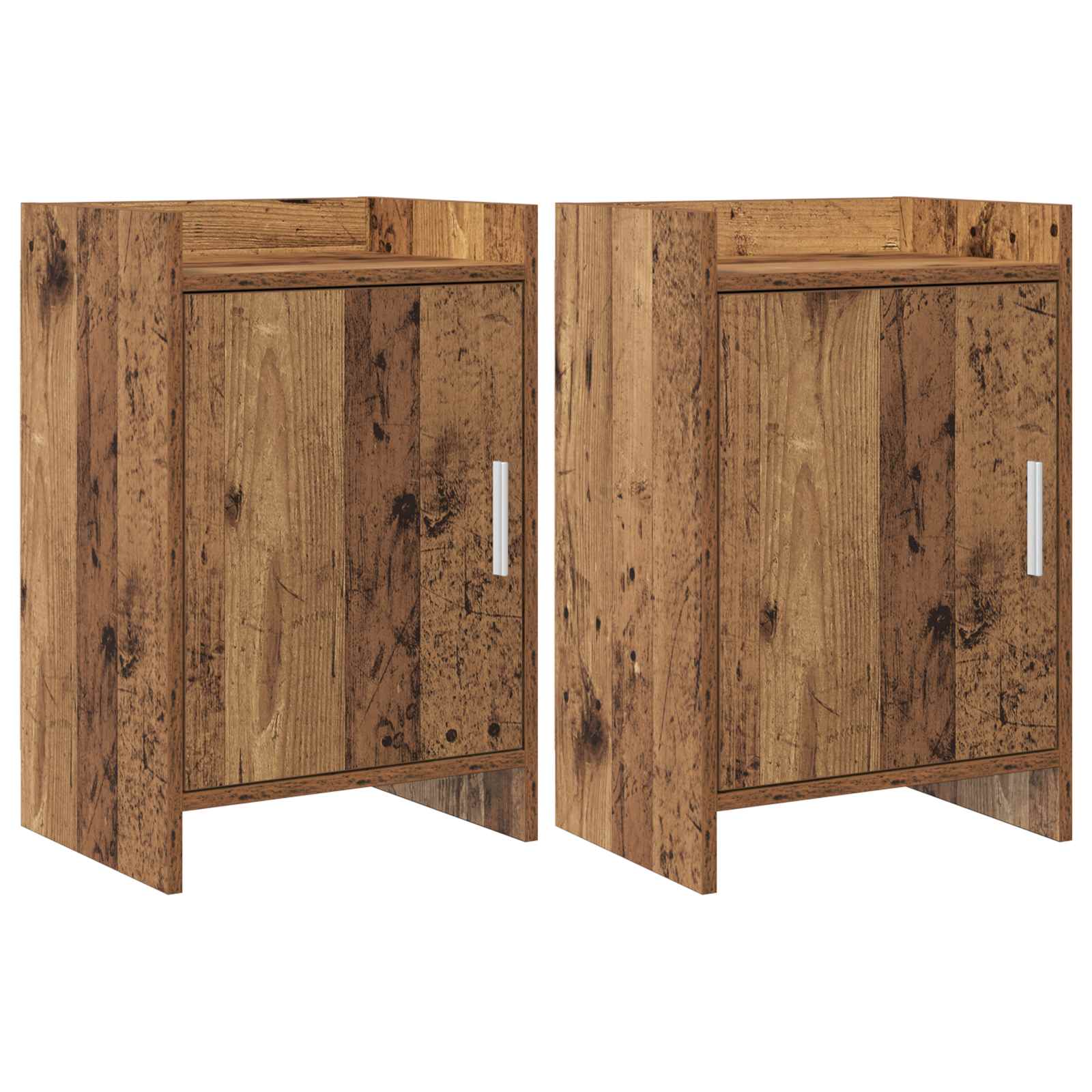 Κομοδίνα 2 pcs Παλαιωμένο ξύλο 40 x 30 x 60 cm
