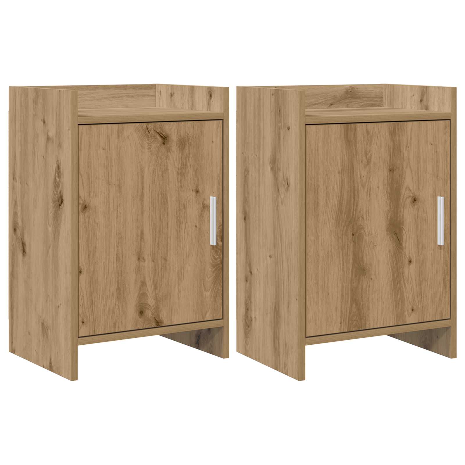 Κομοδίνα 2 pcs Artisan Δρυς 40 x 30 x 60 cm Επεξεργασμένο Ξύλο