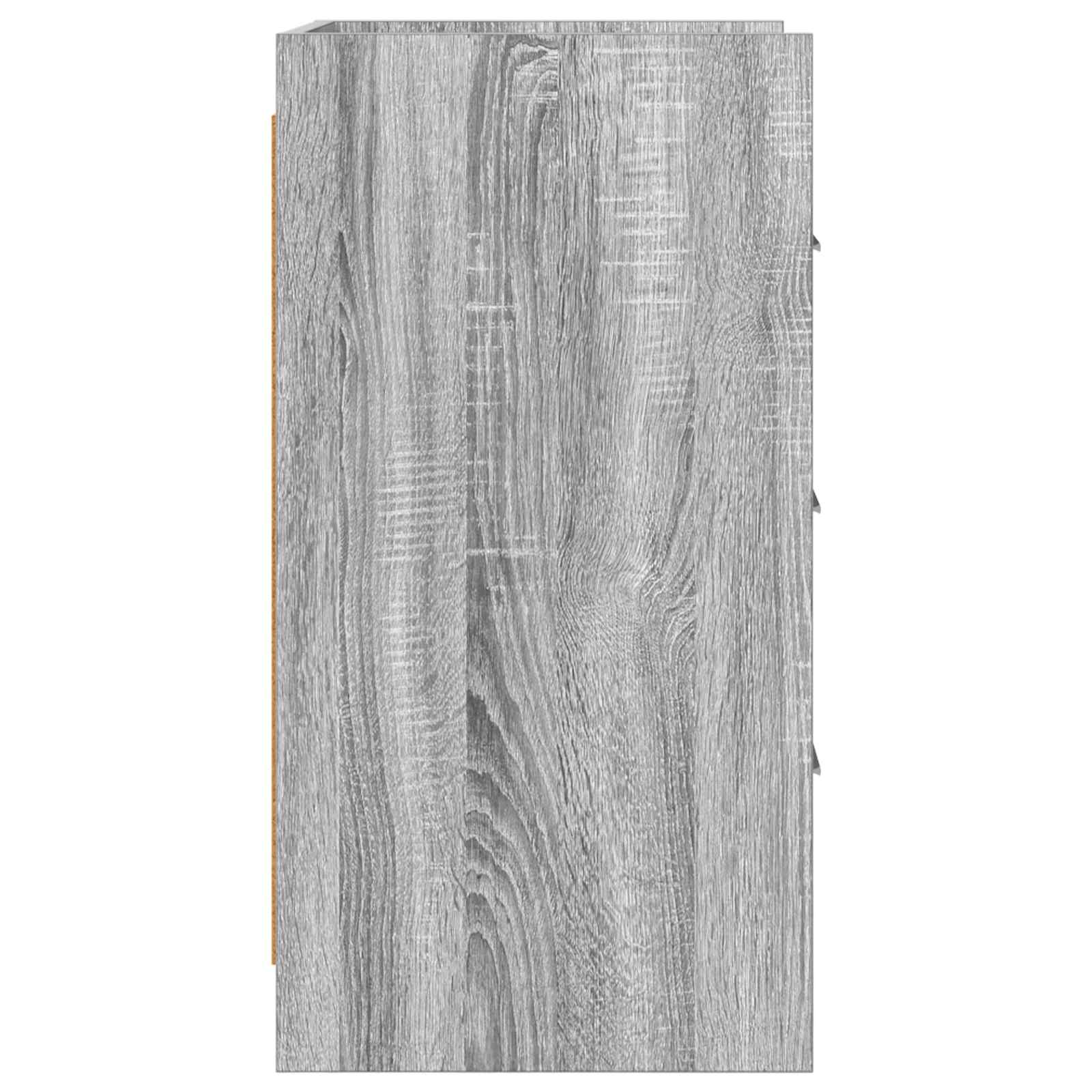 Κομοδίνα Γκρι Sonoma 40 x 36 x 70 εκ. Επεξεργασμένο Ξύλο
