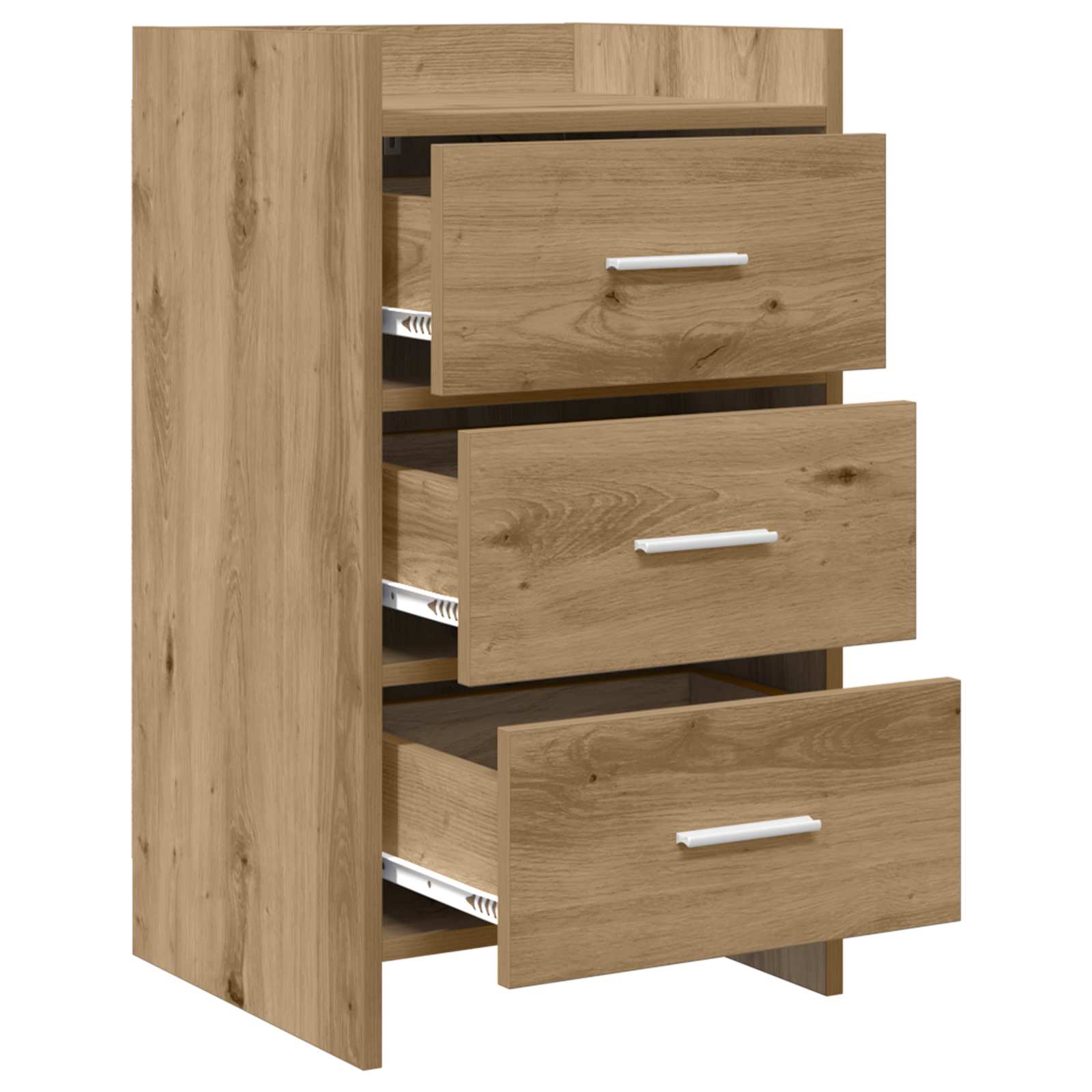 Κομοδίνα Artisan Δρυς 40 x 36 x 70 εκ. Επεξεργασμένο Ξύλο