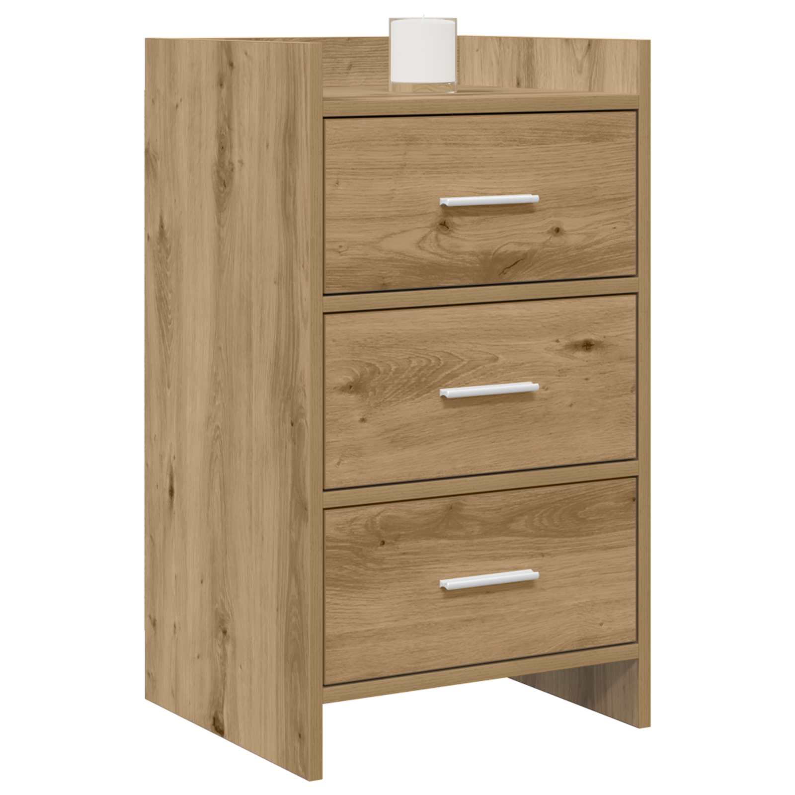 Κομοδίνα Artisan Δρυς 40 x 36 x 70 εκ. Επεξεργασμένο Ξύλο