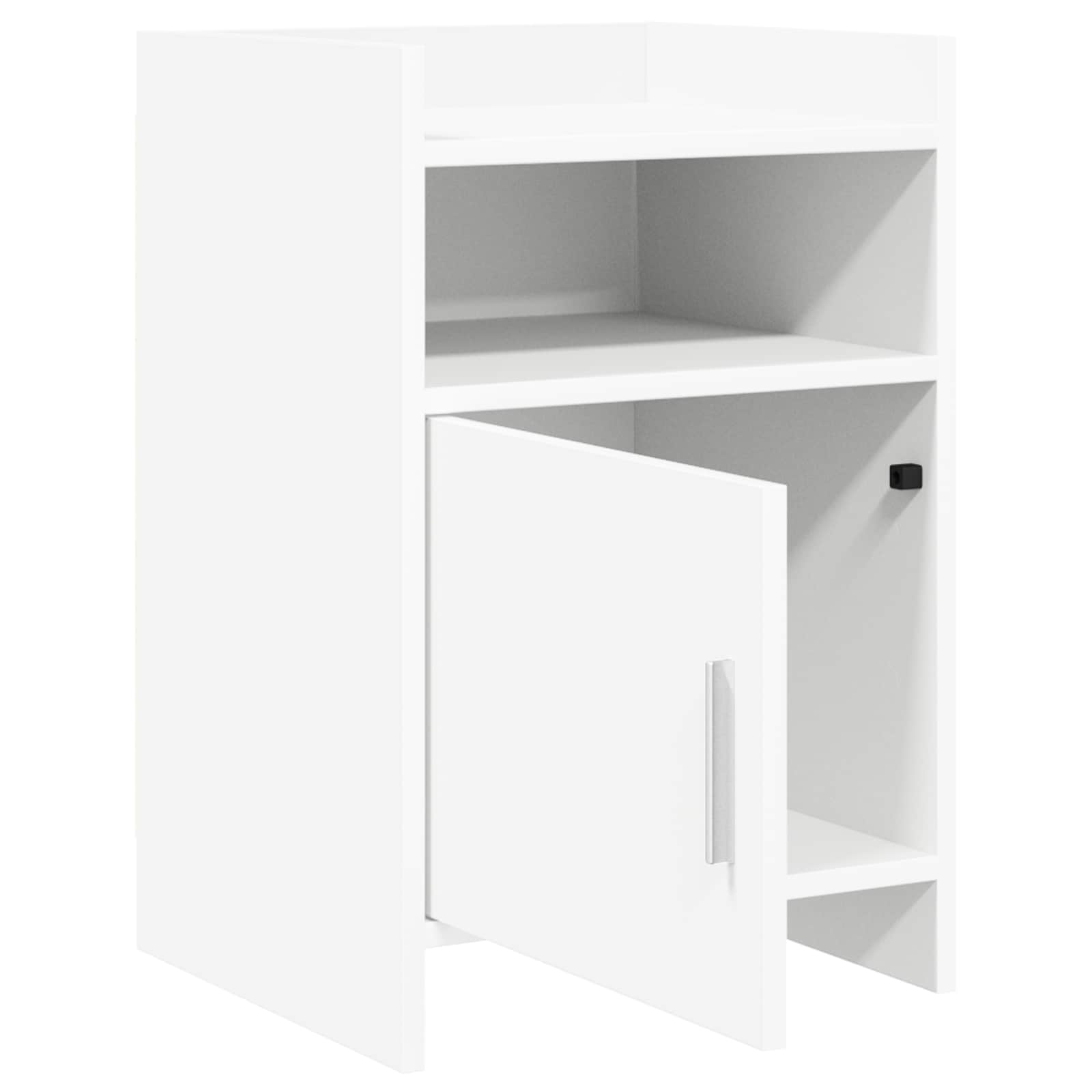 Κομοδίνα 2 pcs Λευκό 40 x 36 x 60 εκ Επεξεργασμένο Ξύλο - Pakobazaar