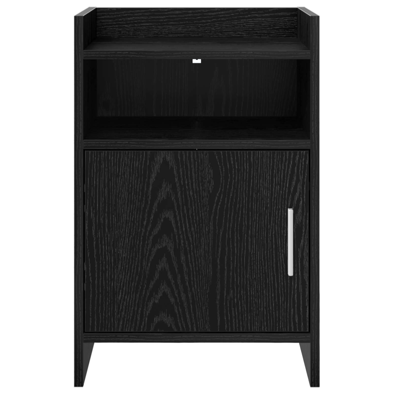 Κομοδίνα 2 pcs Μαύρη Δρυς 40 x 36 x 60 εκ Επεξεργασμένο Ξύλο