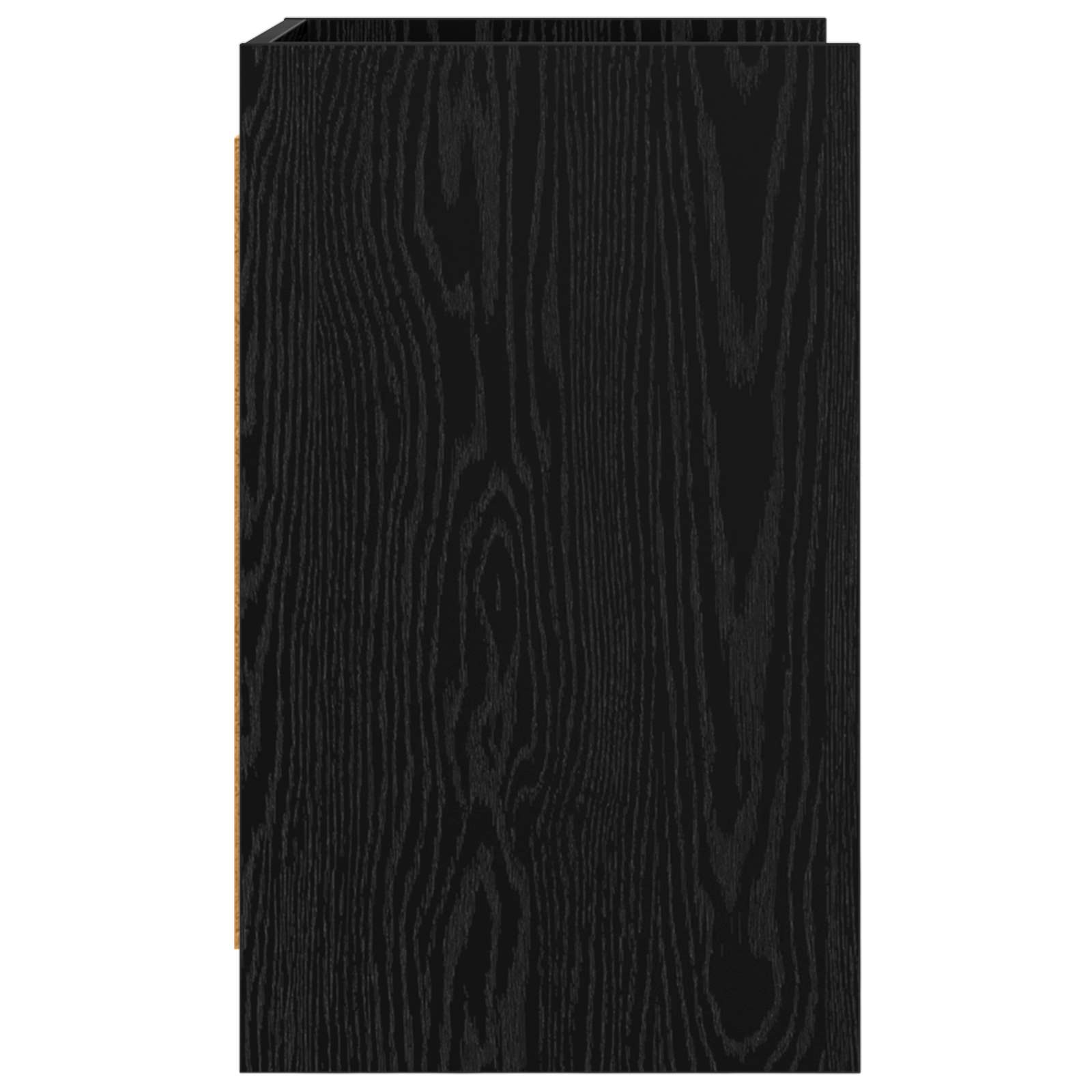 Κομοδίνα 2 pcs Μαύρη Δρυς 40 x 36 x 60 εκ Επεξεργασμένο Ξύλο