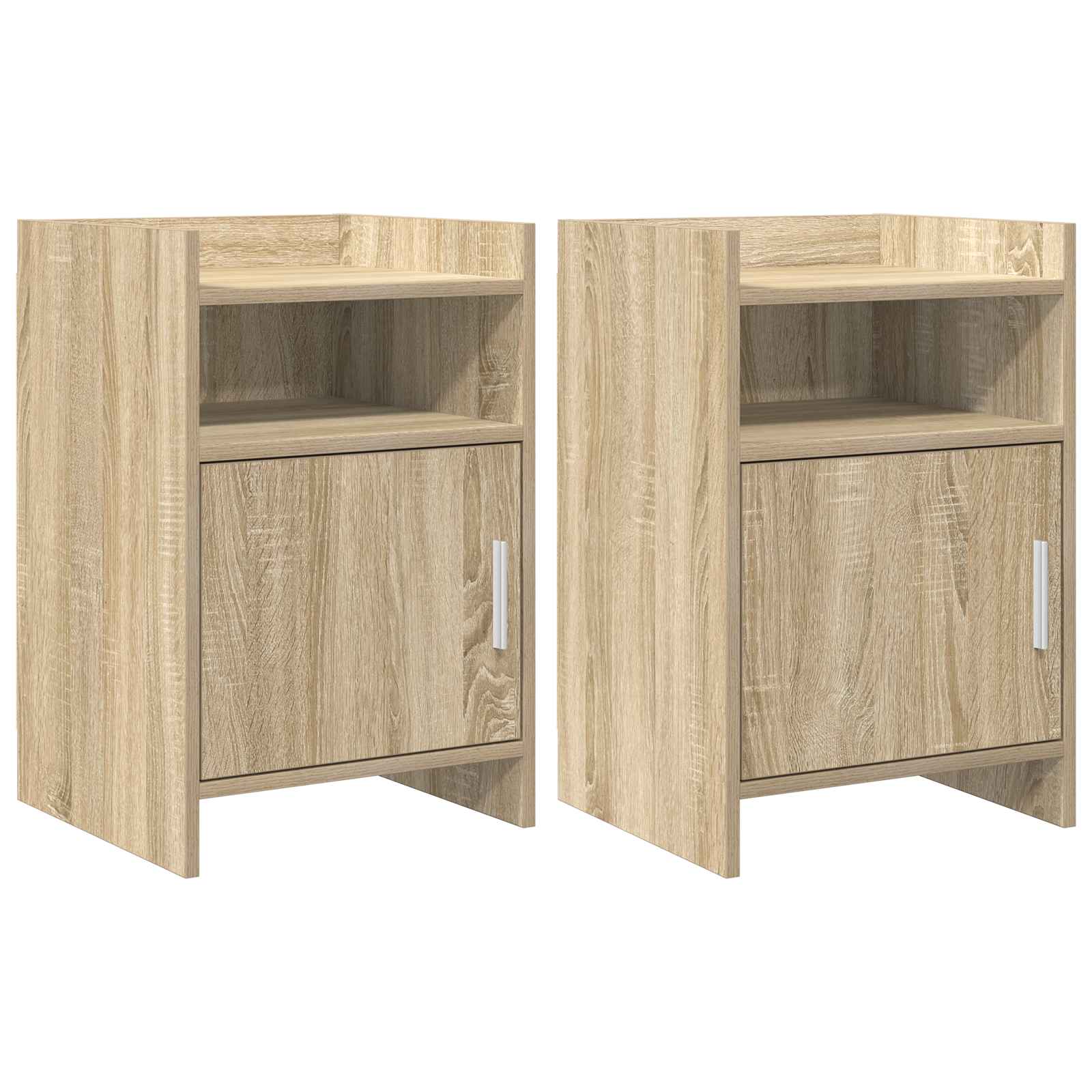 Κομοδίνα 2 pcs Sonoma Δρυς 40 x 36 x 60 εκ Επεξεργασμένο Ξύλο