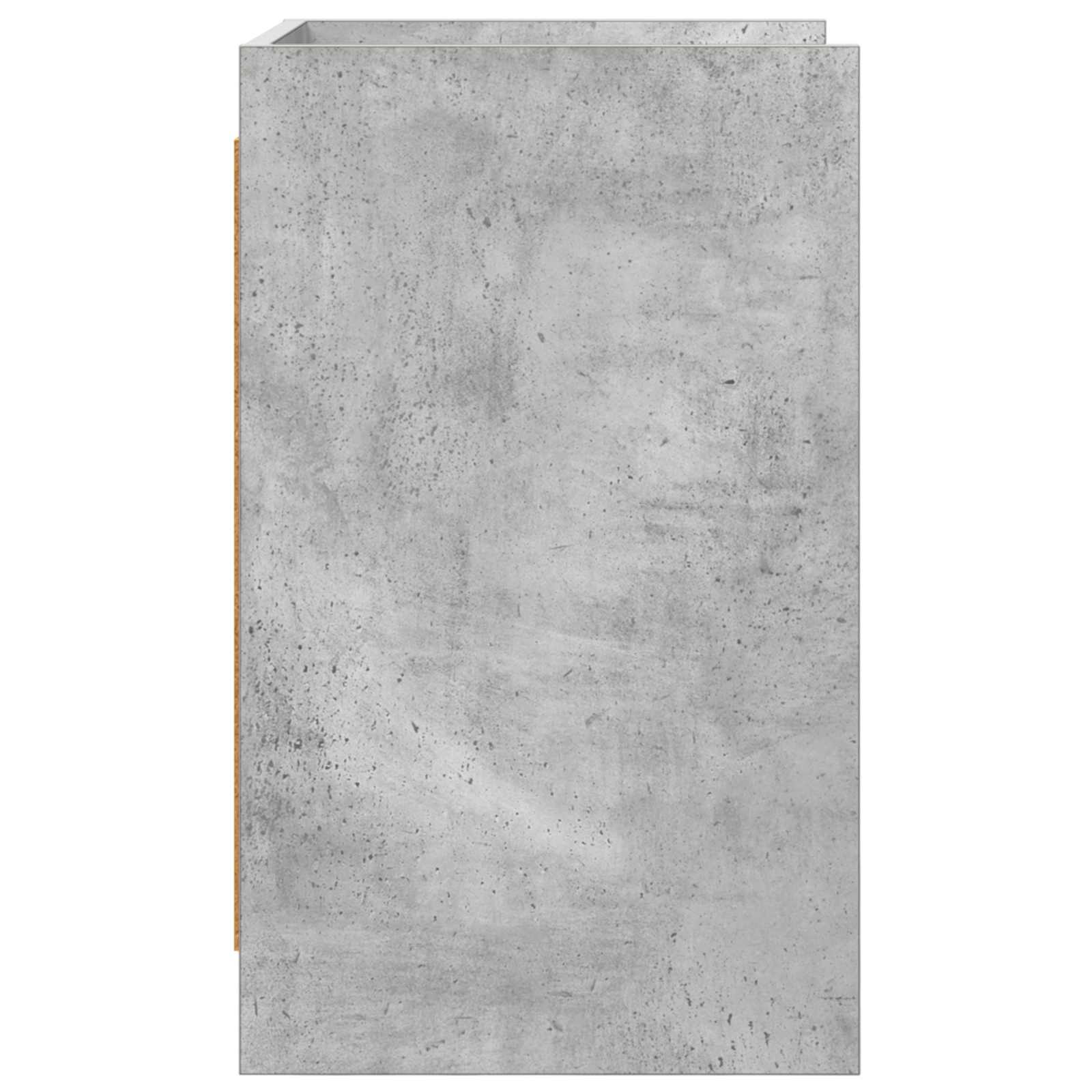 Κομοδίνα Γκρι Σκυροδέματος 40 x 36 x 60 εκ Επεξεργασμένο Ξύλο