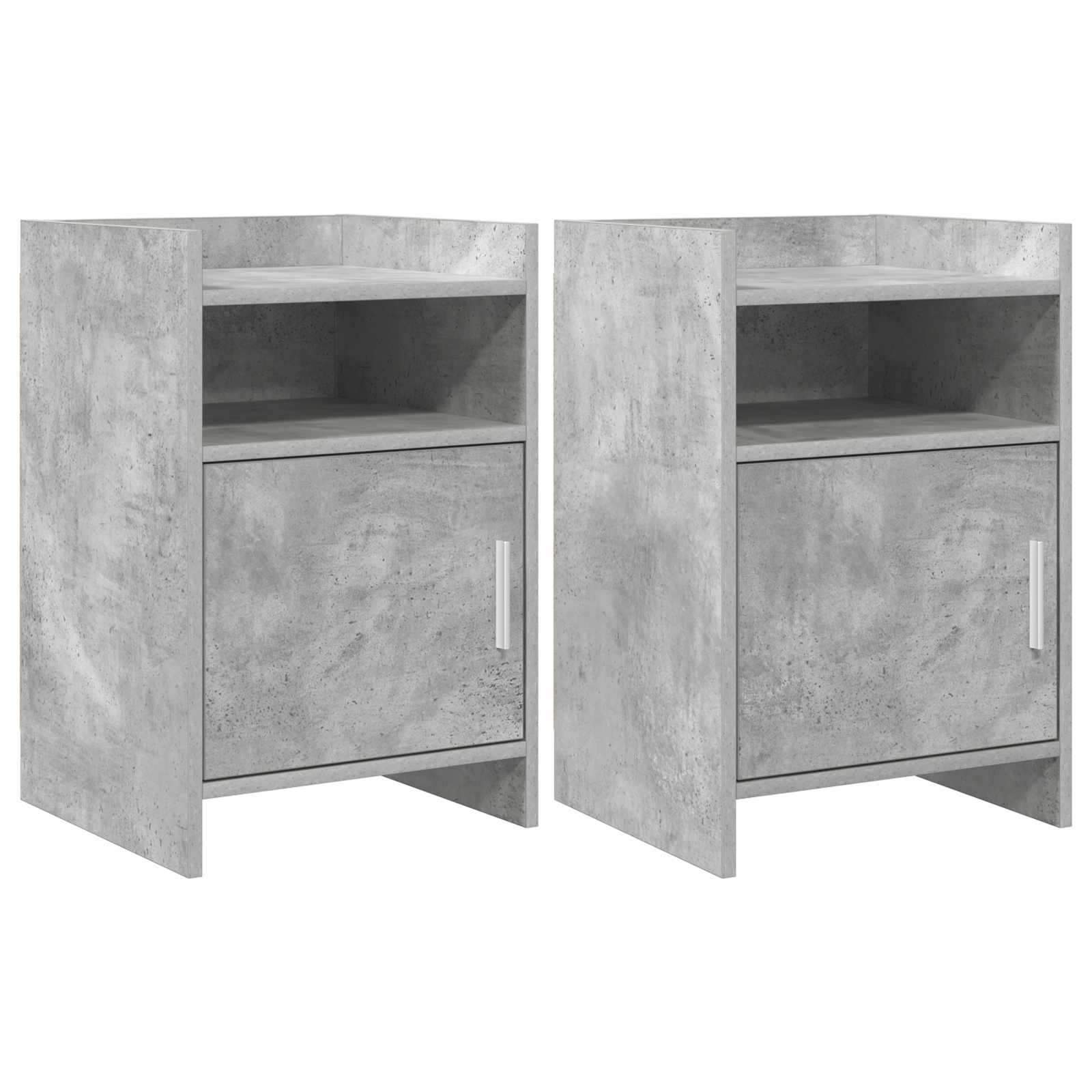 Κομοδίνα 2 pcs Γκρι Σκυροδέματος 40 x 36 x 60 εκ
