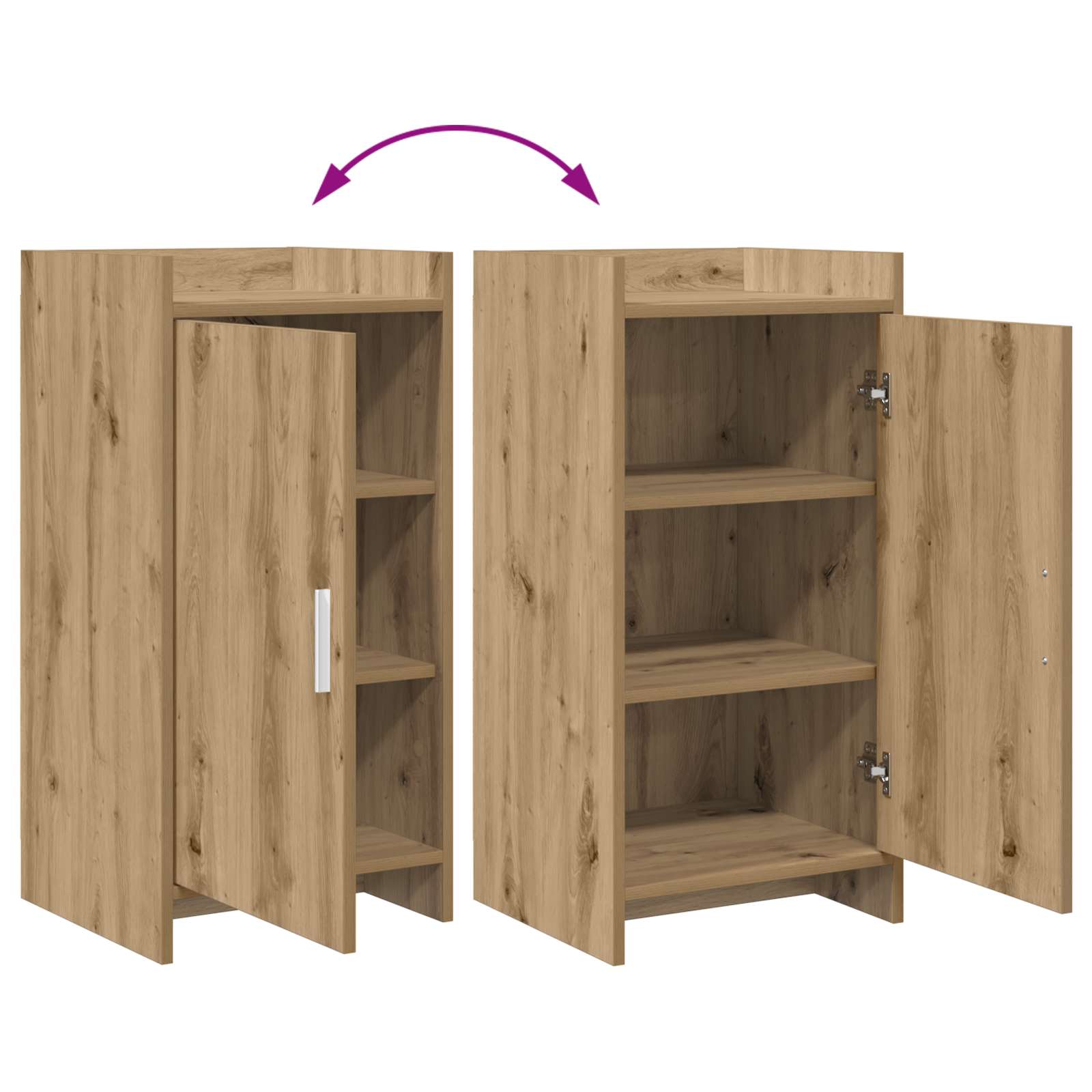 Πλαϊνό γραφείο Artisan Δρυς 40 x 36 x 80 εκ Επεξεργασμένο Ξύλο