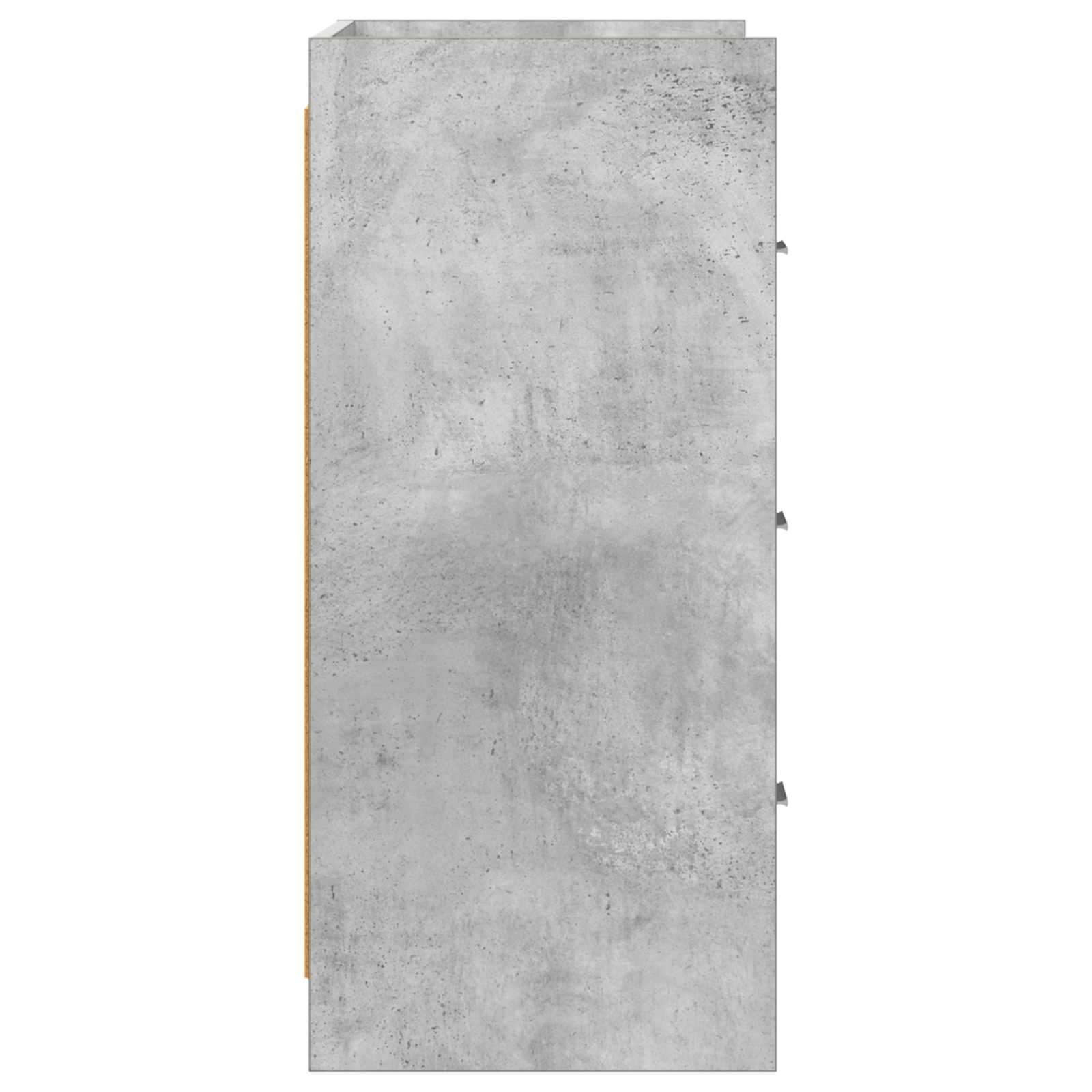 Πλαϊνό γραφείο Γκρι Σκυροδέματος 75 x 33 x 80 εκ