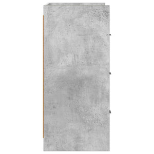 Πλαϊνό γραφείο Γκρι Σκυροδέματος 75 x 33 x 80 εκ - Pakobazaar