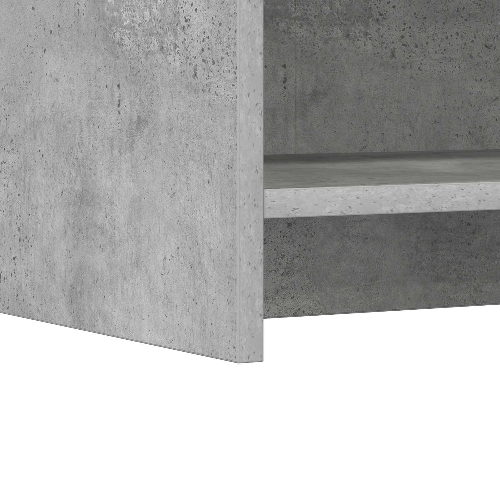 Πλαϊνό γραφείο Γκρι Σκυροδέματος 75 x 36 x 80 εκ