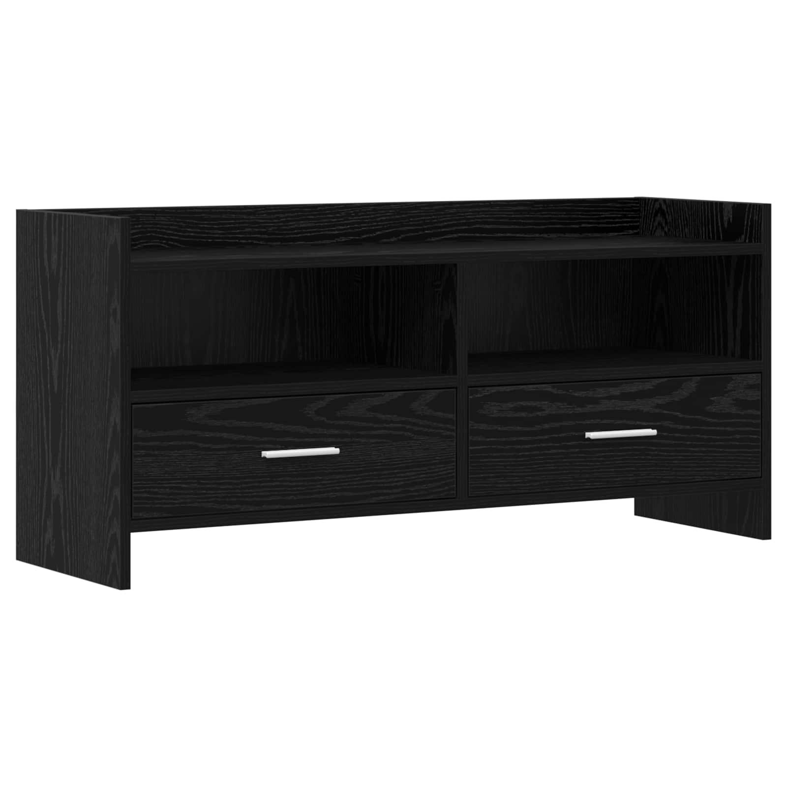 Ντουλάπι TV 100 x 33 x 47 εκ Μαύρη Δρυς Επεξεργασμένο Ξύλο - Pakobazaar