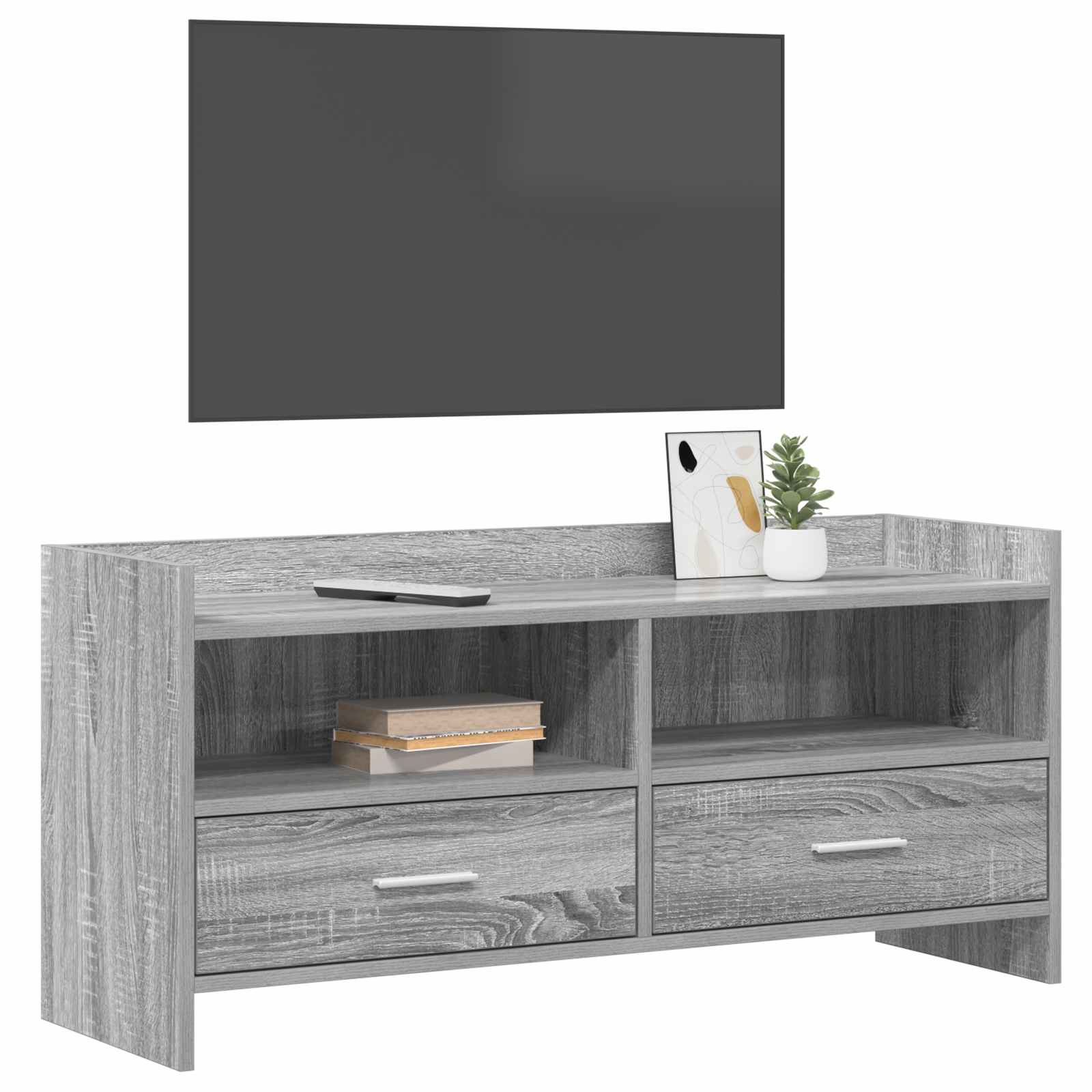 Ντουλάπι TV 100 x 33 x 47 εκ Γκρι Sonoma Επεξεργασμένο Ξύλο