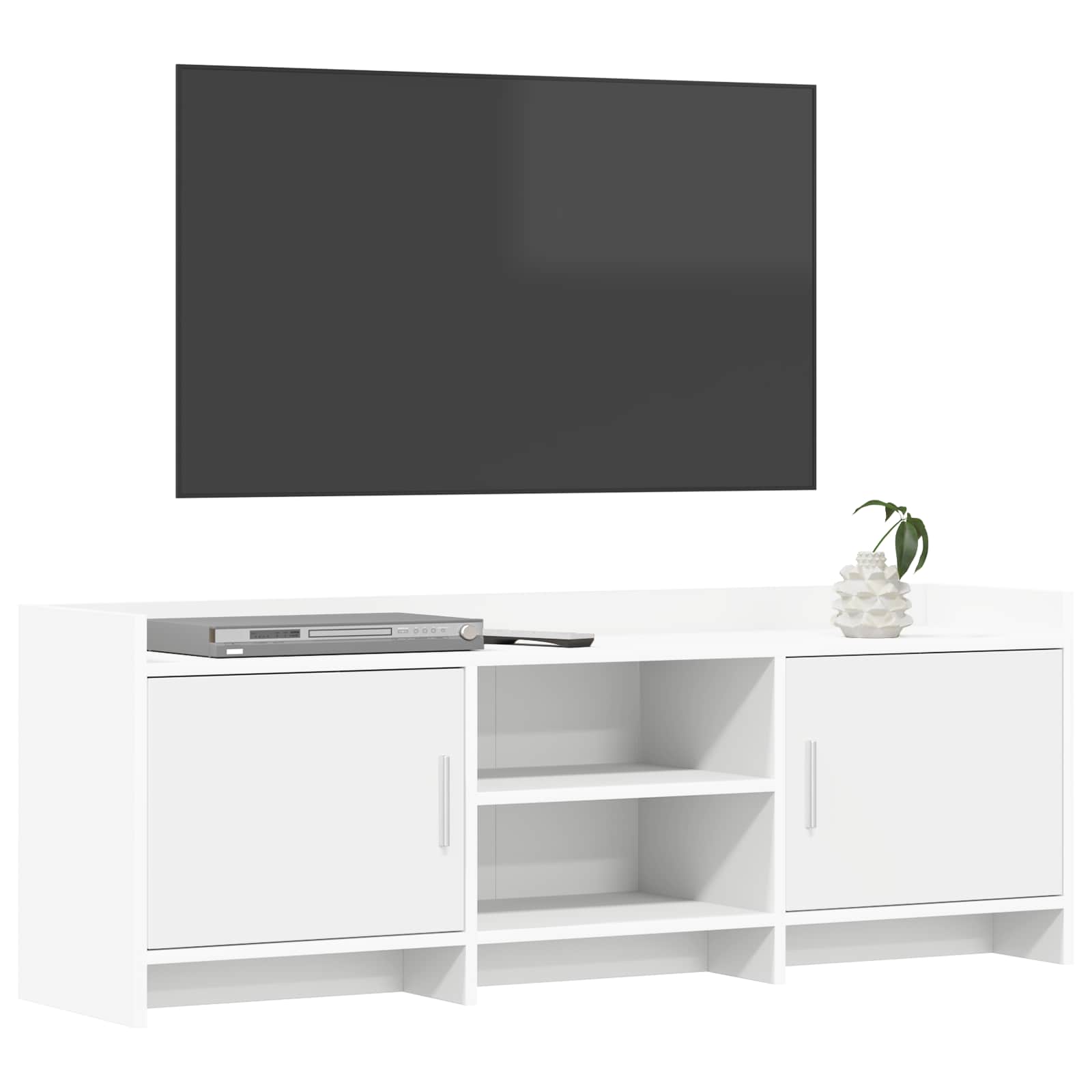 Ντουλάπι TV 130 x 33 x 47 εκ Λευκό Επεξεργασμένο Ξύλο