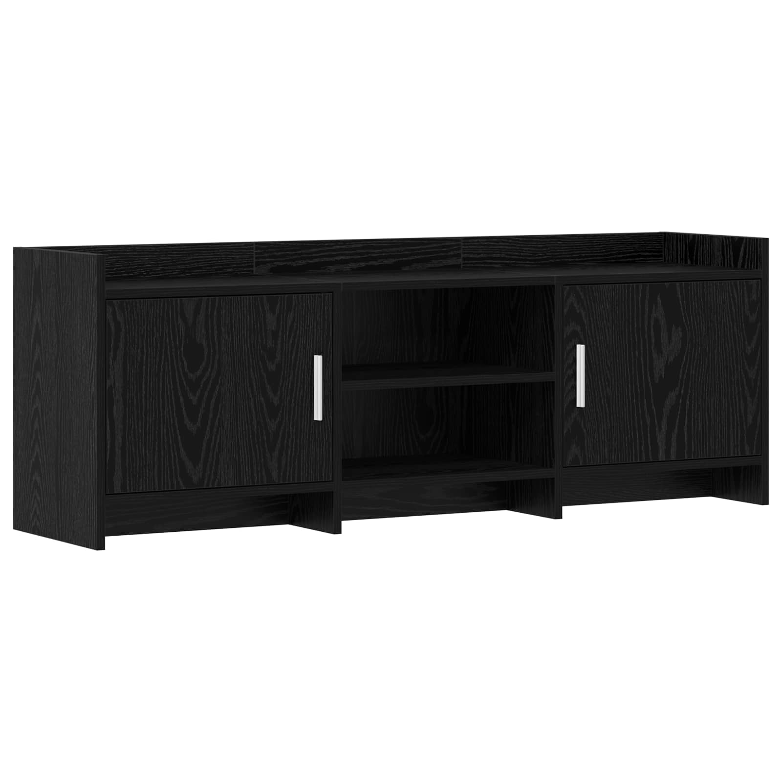 Ντουλάπι TV 130 x 33 x 47 εκ Μαύρη Δρυς Επεξεργασμένο Ξύλο