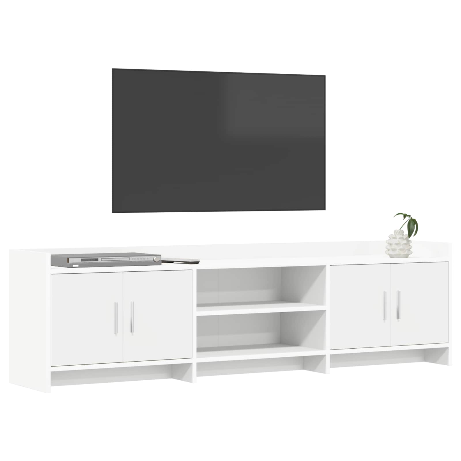 Ντουλάπι TV 168 x 33 x 47 εκ. Λευκό Επεξεργασμένο Ξύλο