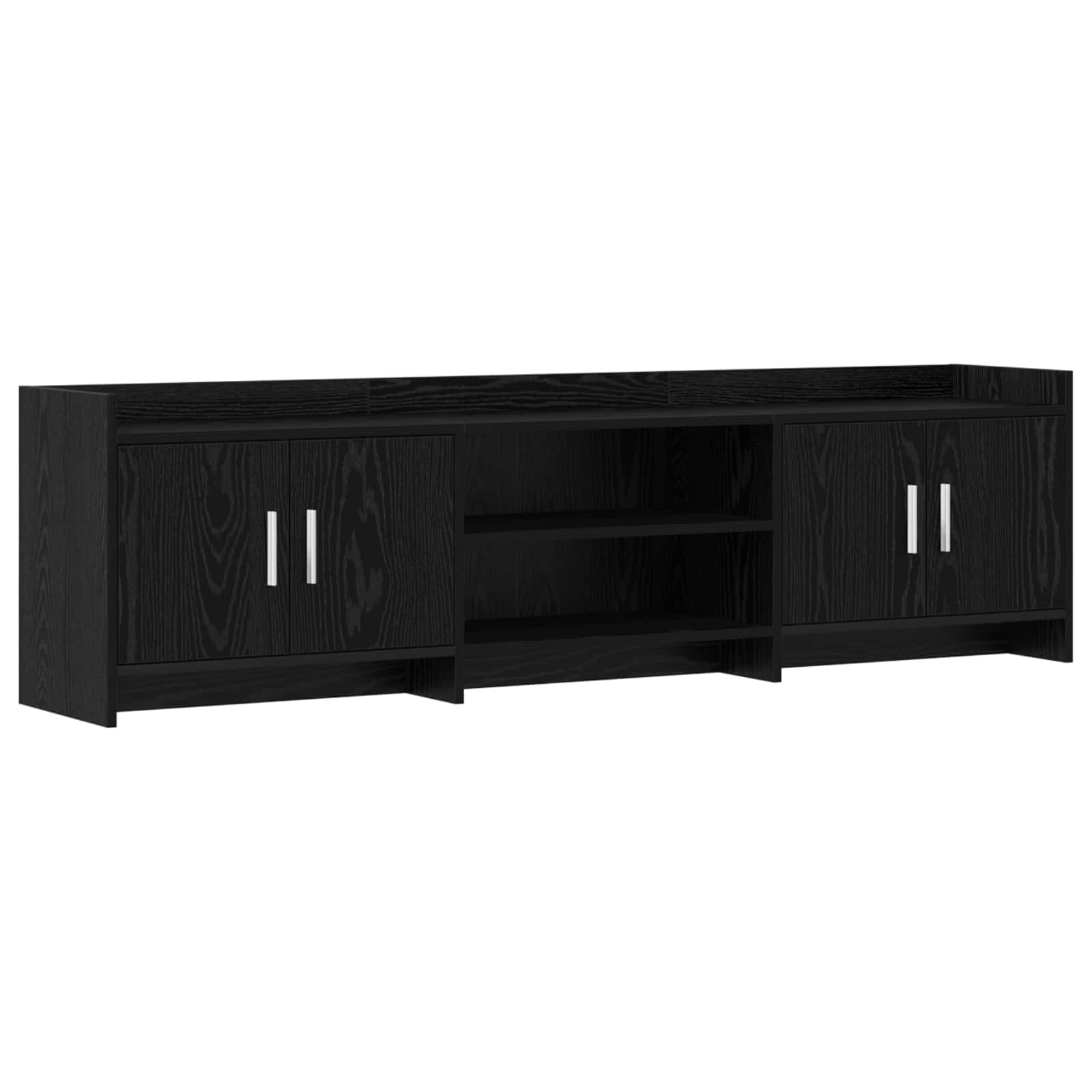 Ντουλάπι TV 168 x 33 x 47 εκ. Μαύρη Δρυς Επεξεργασμένο Ξύλο - Pakobazaar