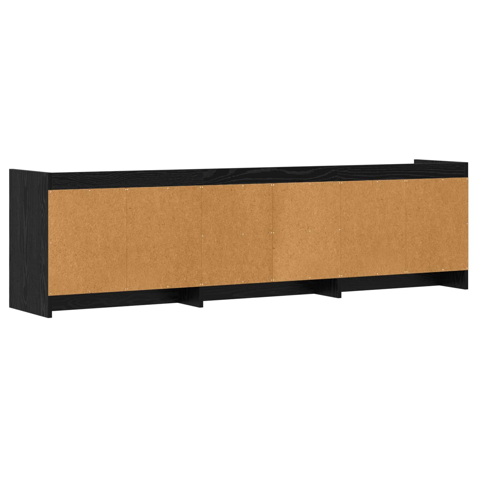 Ντουλάπι TV 168 x 33 x 47 εκ. Μαύρη Δρυς Επεξεργασμένο Ξύλο - Pakobazaar