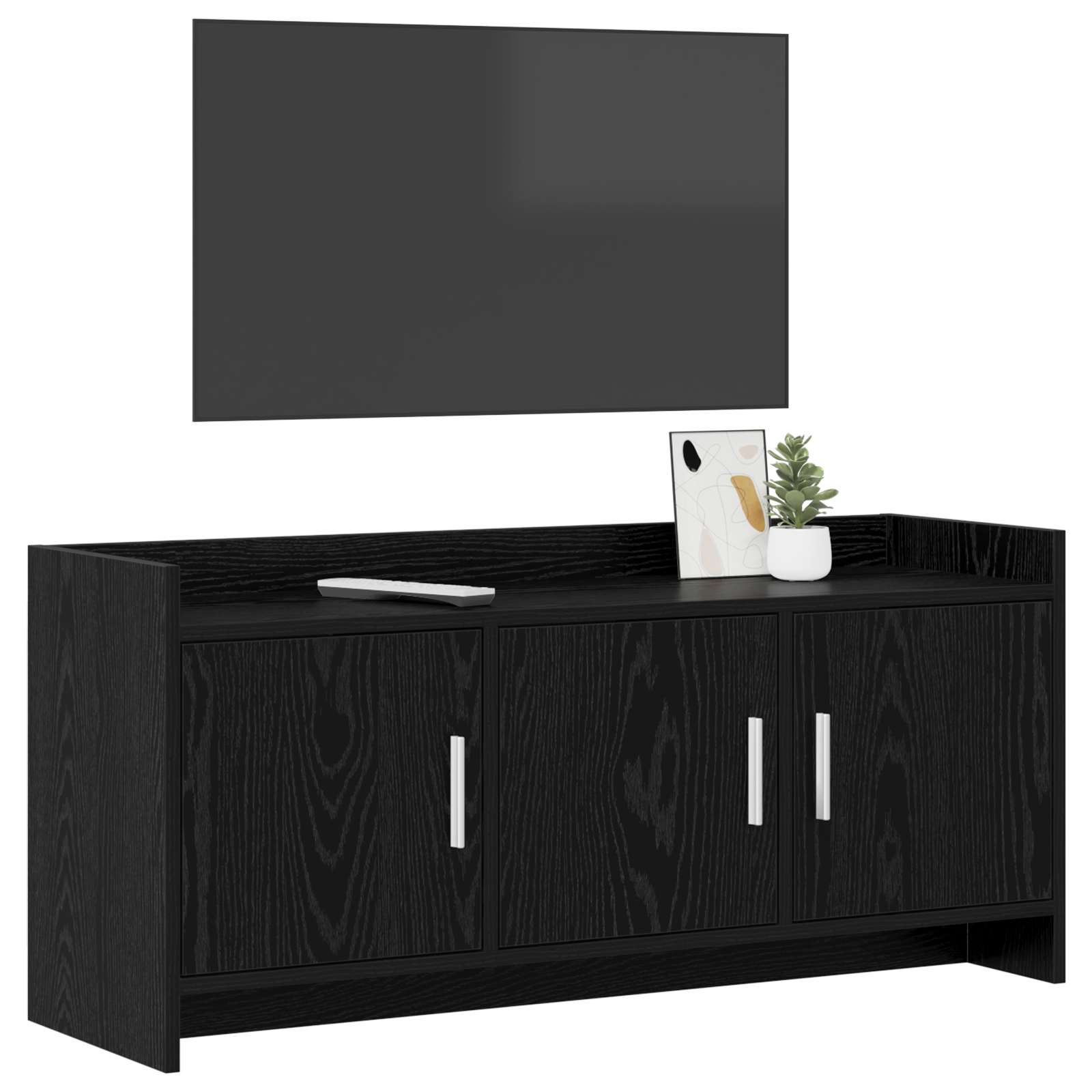 Ντουλάπι TV 102 x 33 x 47 εκ Μαύρη Δρυς Επεξεργασμένο Ξύλο
