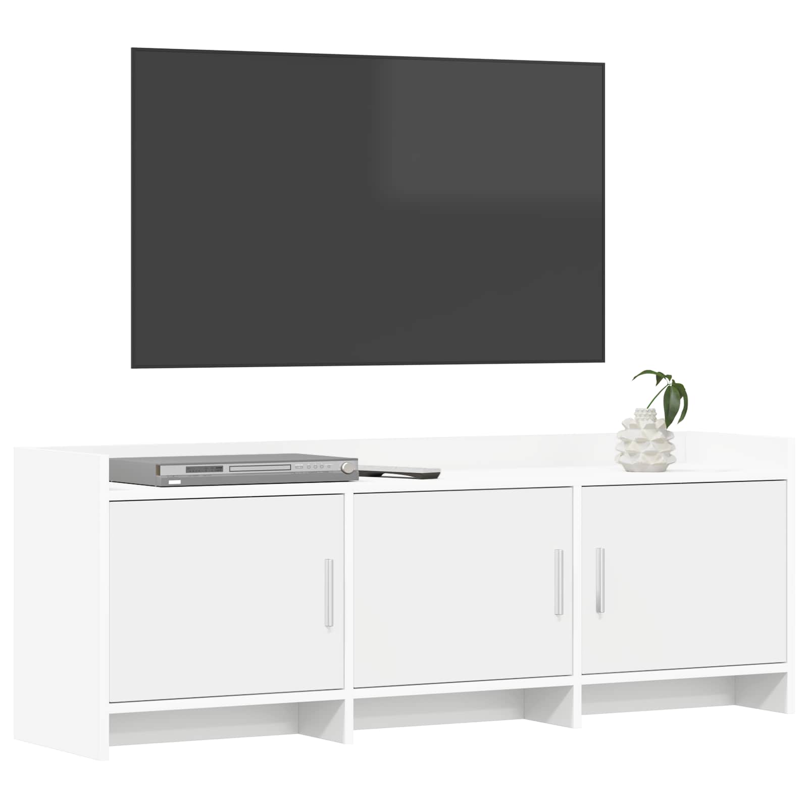 Ντουλάπι TV 130 x 33 x 47 εκ Λευκό Επεξεργασμένο Ξύλο
