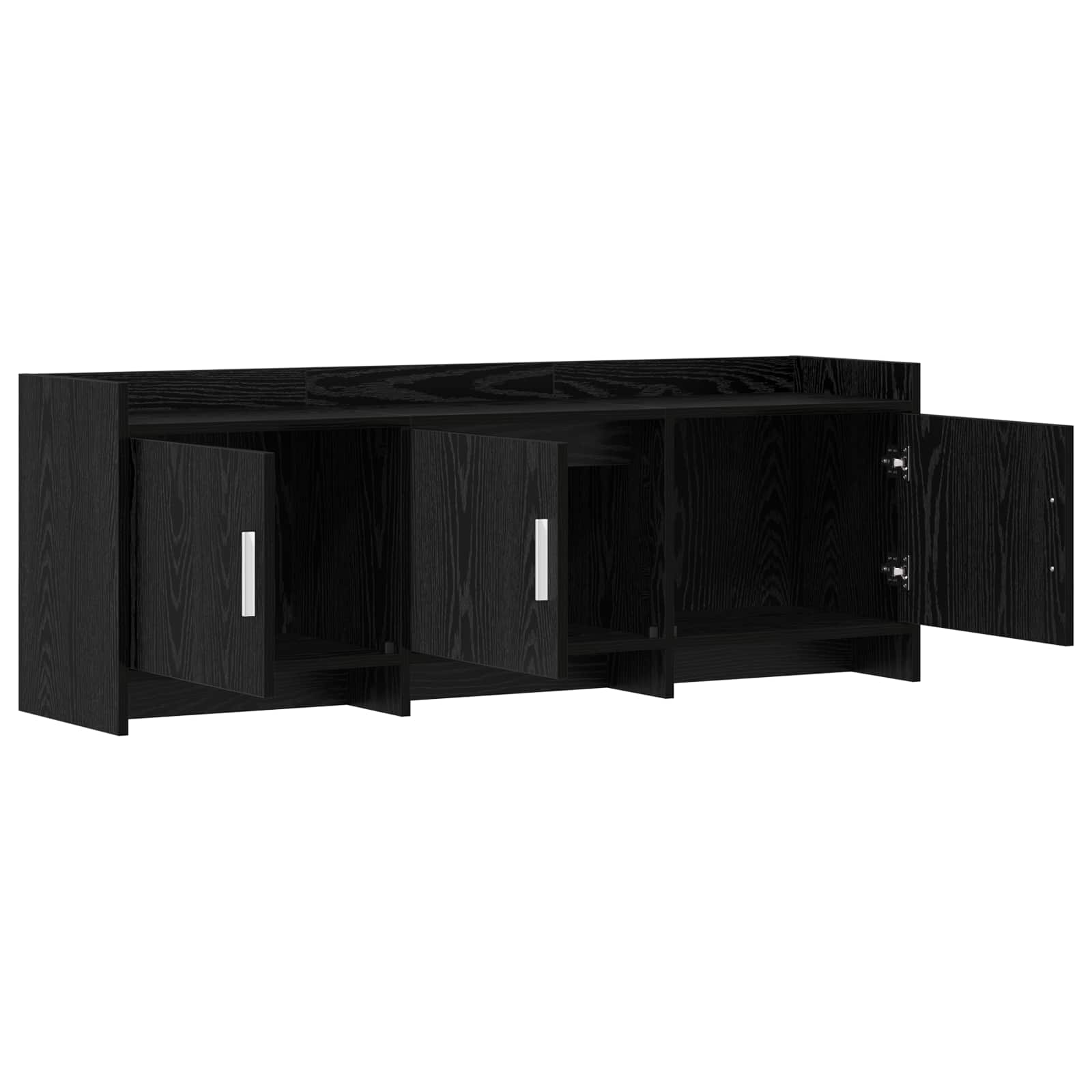 Ντουλάπι TV 130 x 33 x 47 εκ Μαύρη Δρυς Επεξεργασμένο Ξύλο
