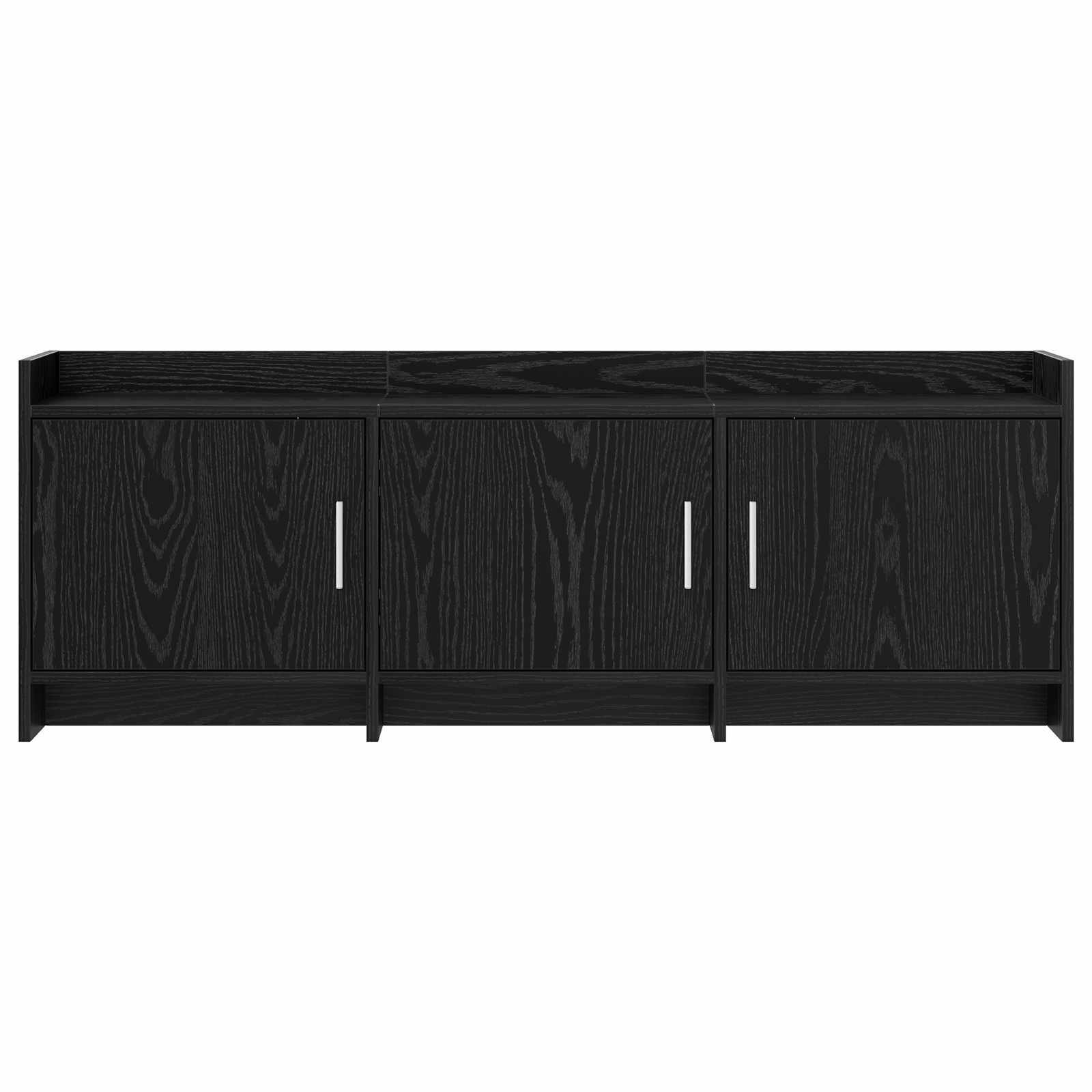 Ντουλάπι TV 130 x 33 x 47 εκ Μαύρη Δρυς Επεξεργασμένο Ξύλο
