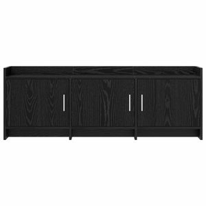 Ντουλάπι TV 130 x 33 x 47 εκ Μαύρη Δρυς Επεξεργασμένο Ξύλο - Pakobazaar