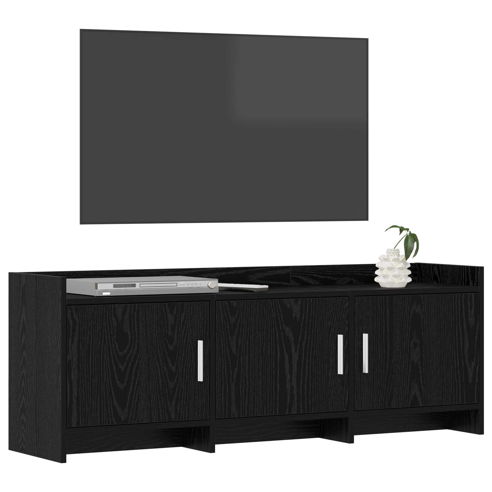 Ντουλάπι TV 130 x 33 x 47 εκ Μαύρη Δρυς Επεξεργασμένο Ξύλο