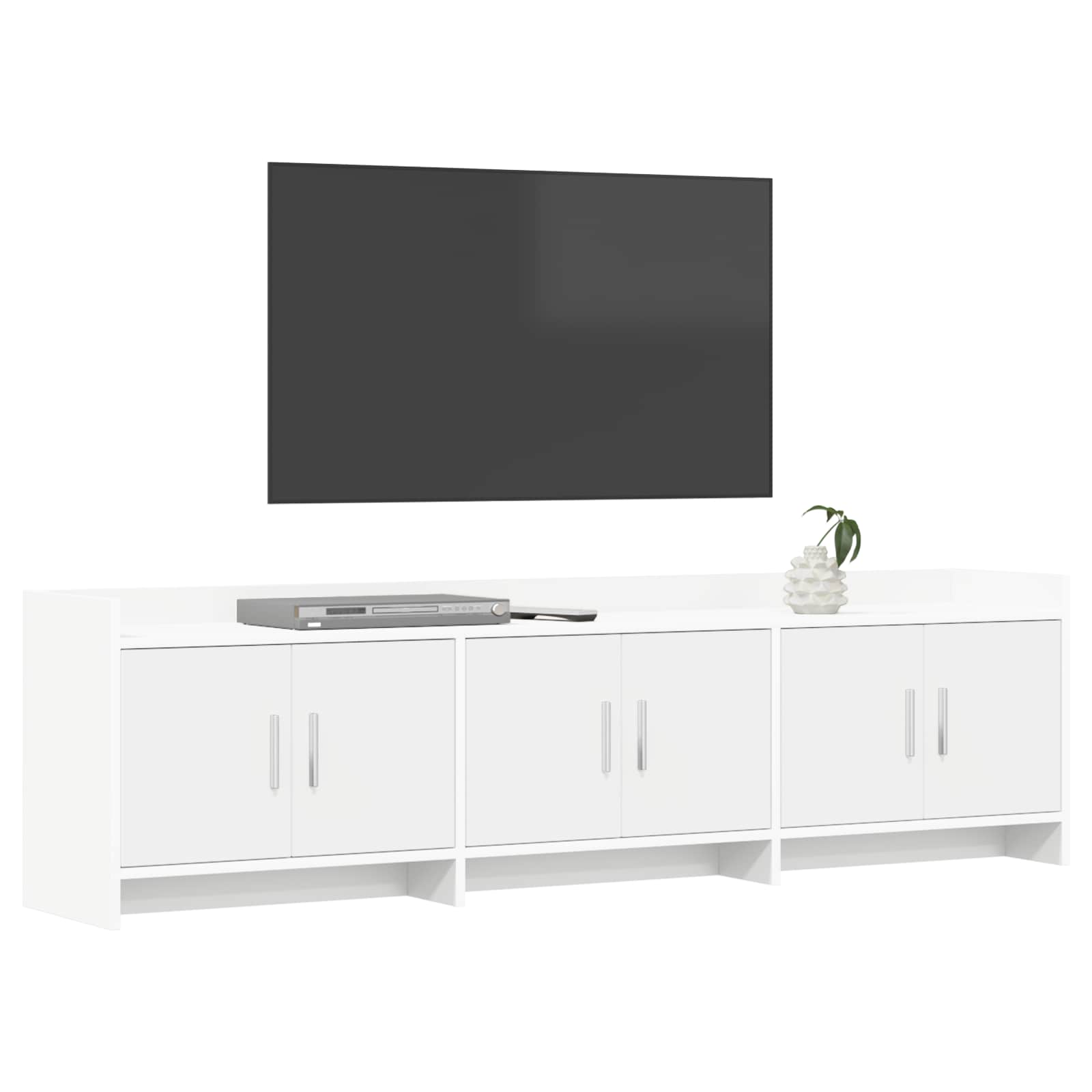 Ντουλάπι TV 168 x 33 x 47 εκ. Λευκό Επεξεργασμένο Ξύλο