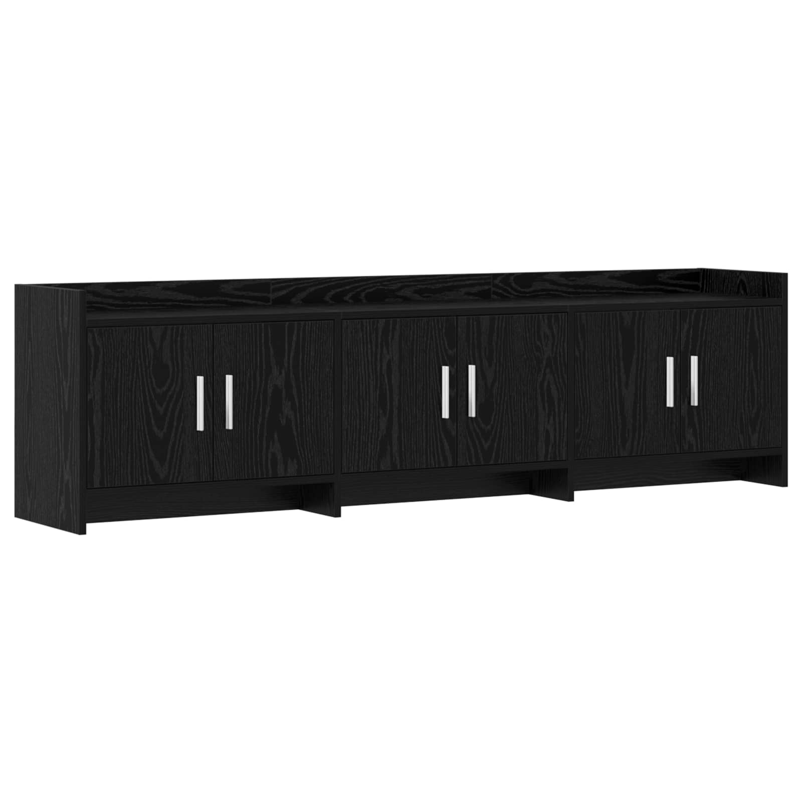 Ντουλάπι TV 168 x 33 x 47 εκ. Μαύρη Δρυς Επεξεργασμένο Ξύλο