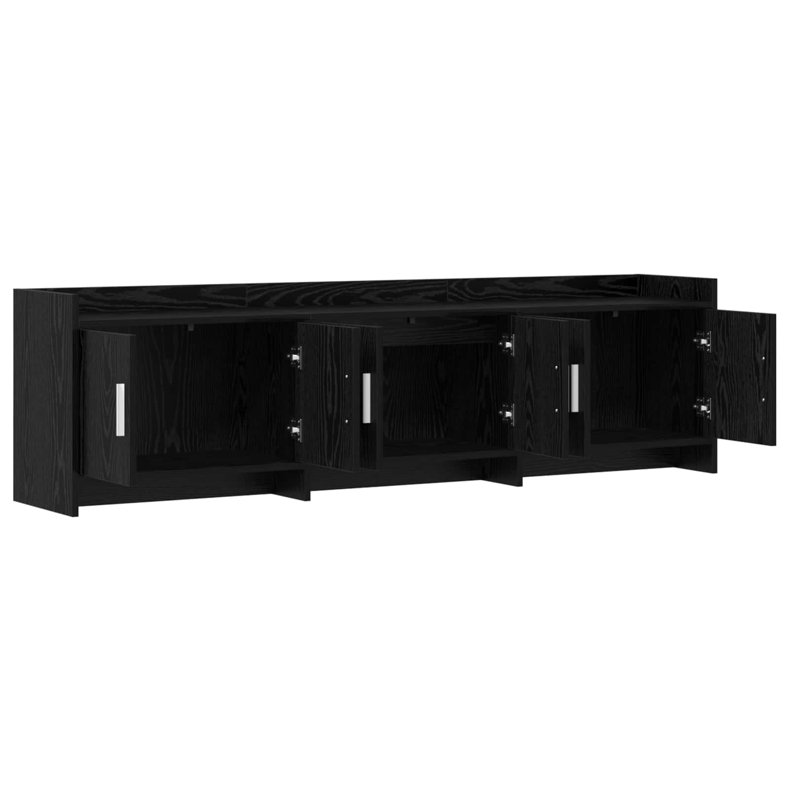 Ντουλάπι TV 168 x 33 x 47 εκ. Μαύρη Δρυς Επεξεργασμένο Ξύλο
