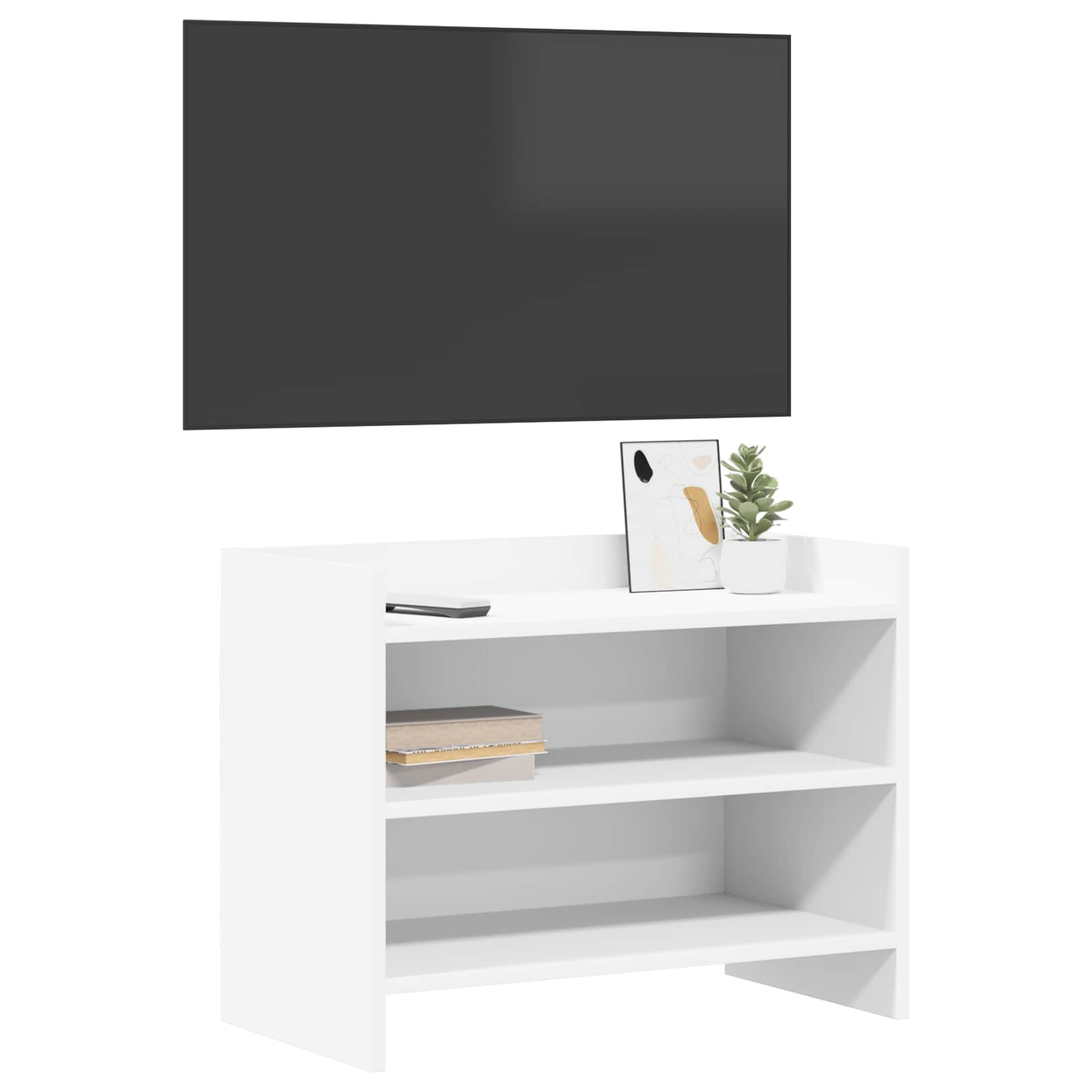 Ντουλάπι TV 60 x 33 x 47 εκ. Λευκό Επεξεργασμένο Ξύλο