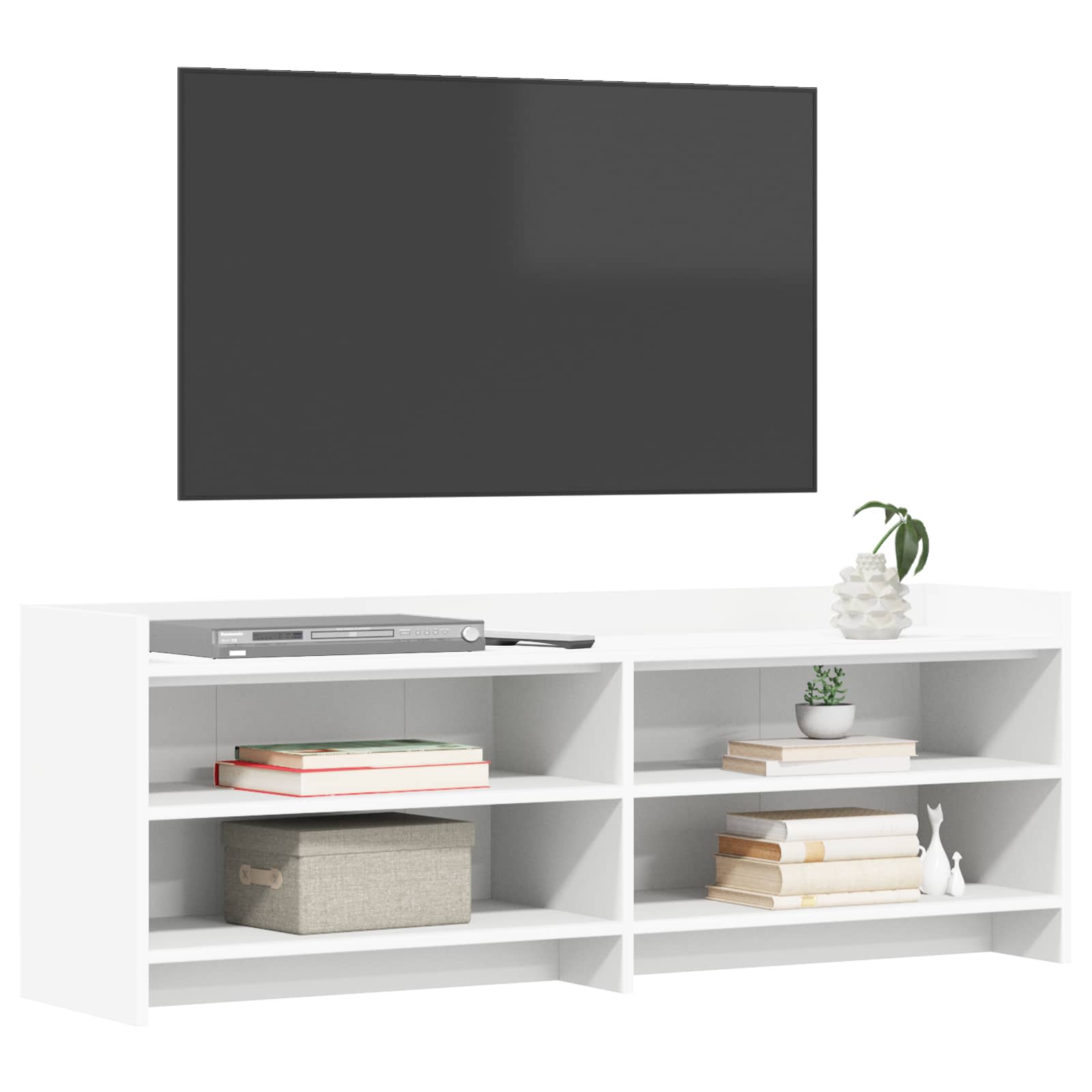 Ντουλάπι TV 135 x 33 x 47 εκ. Λευκό Επεξεργασμένο Ξύλο