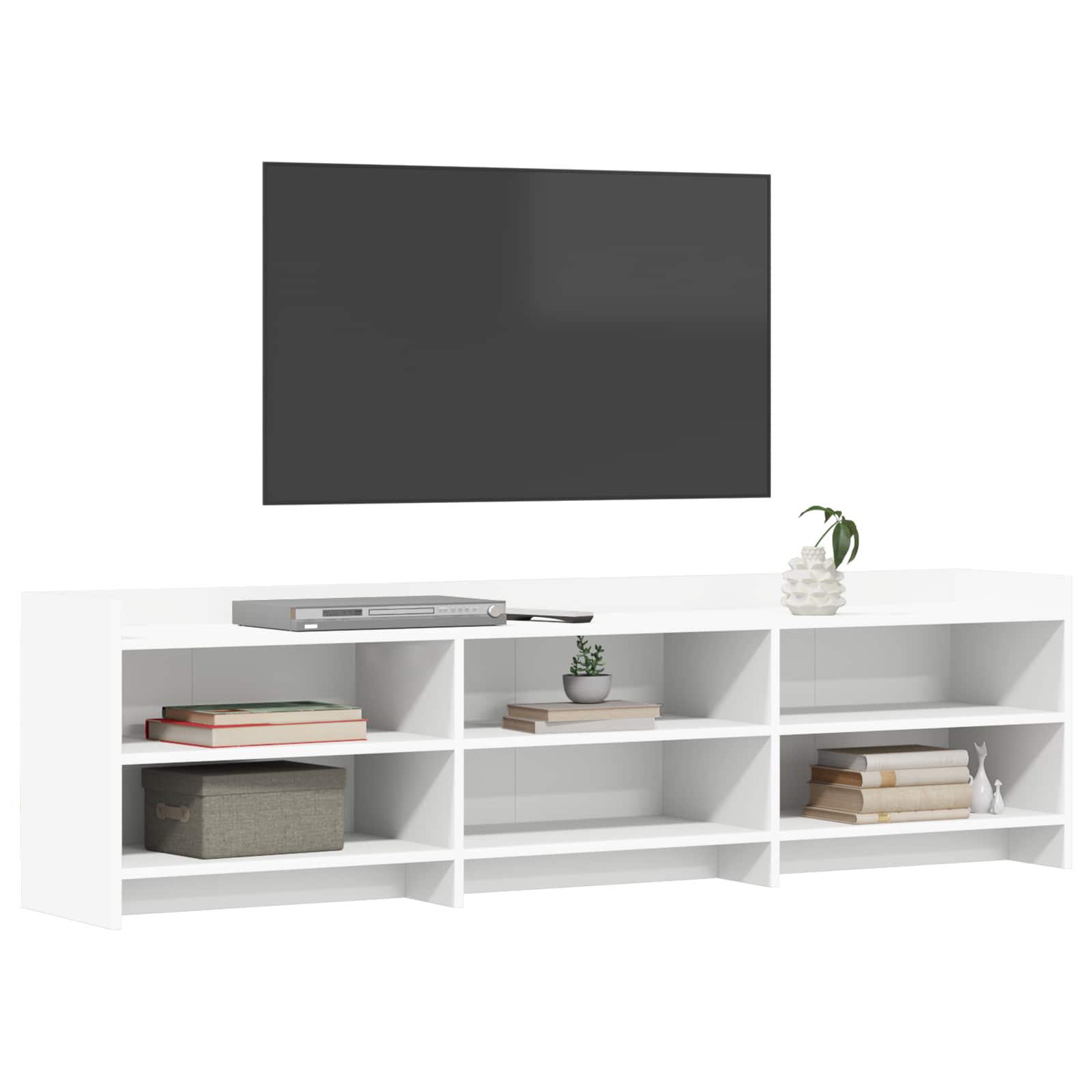 Ντουλάπι TV 168 x 33 x 47 εκ. Λευκό Επεξεργασμένο Ξύλο