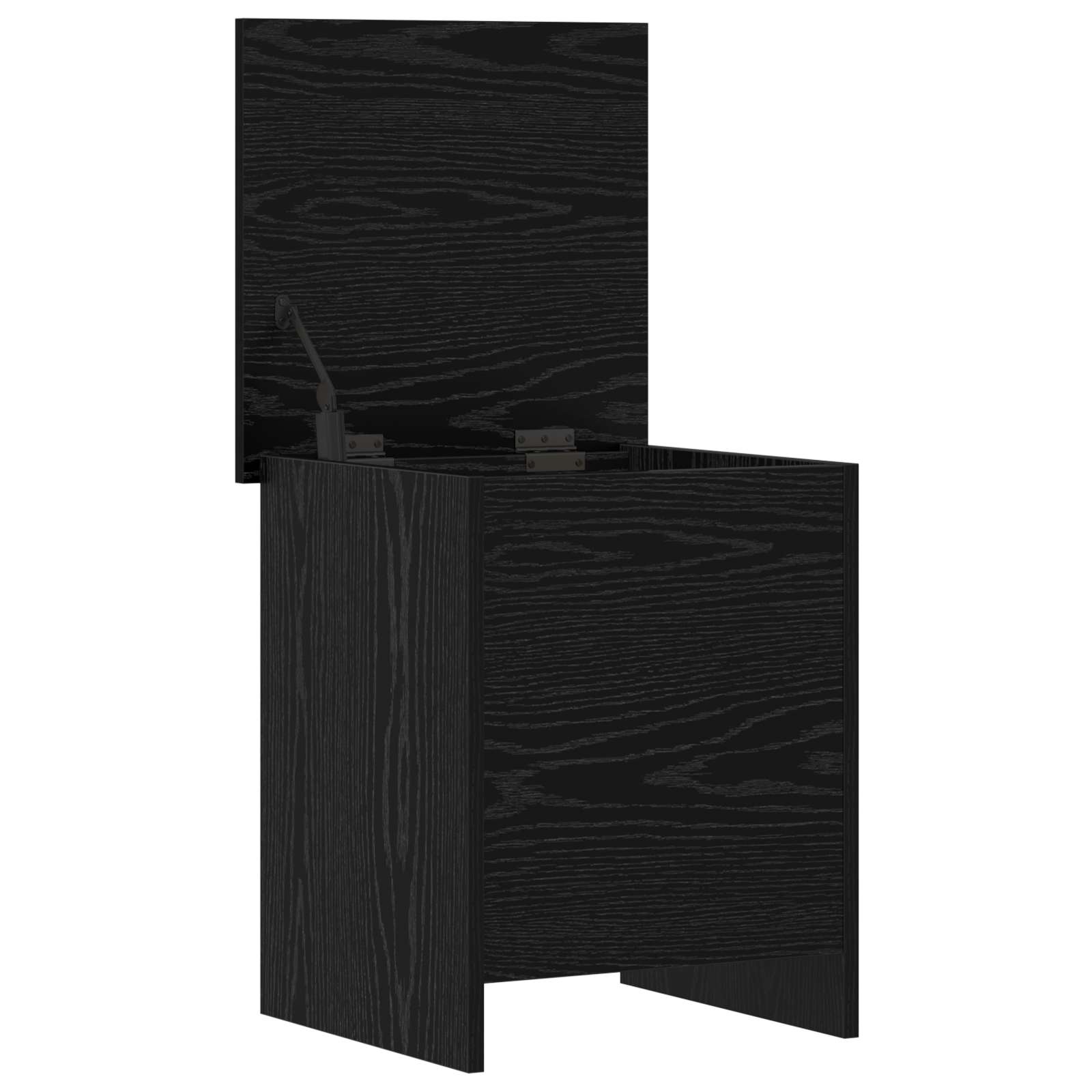Θήκη Αποθήκευσης Μαύρη Δρυς 40 x 40 x 50 cm Επεξεργασμένο Ξύλο