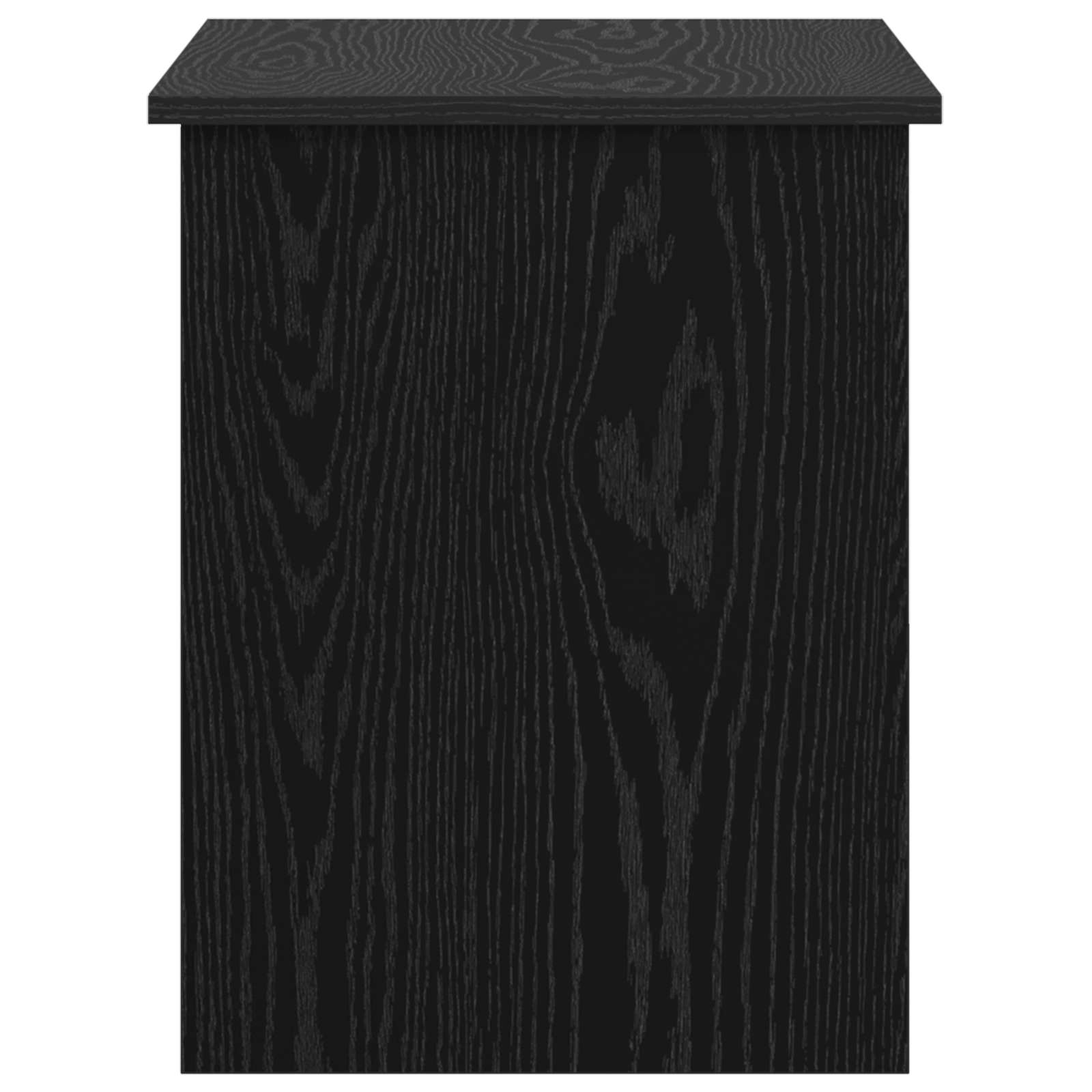 Θήκη Αποθήκευσης Μαύρη Δρυς 80 x 40 x 50 cm Επεξεργασμένο Ξύλο