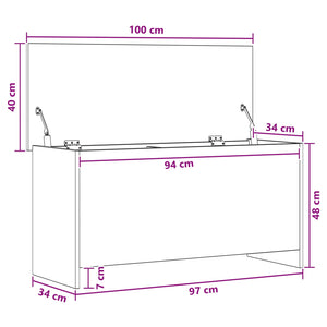 Θήκη Αποθήκευσης με αποθήκευση Artisan Δρυς 100 x 40 x 50 cm - Pakobazaar