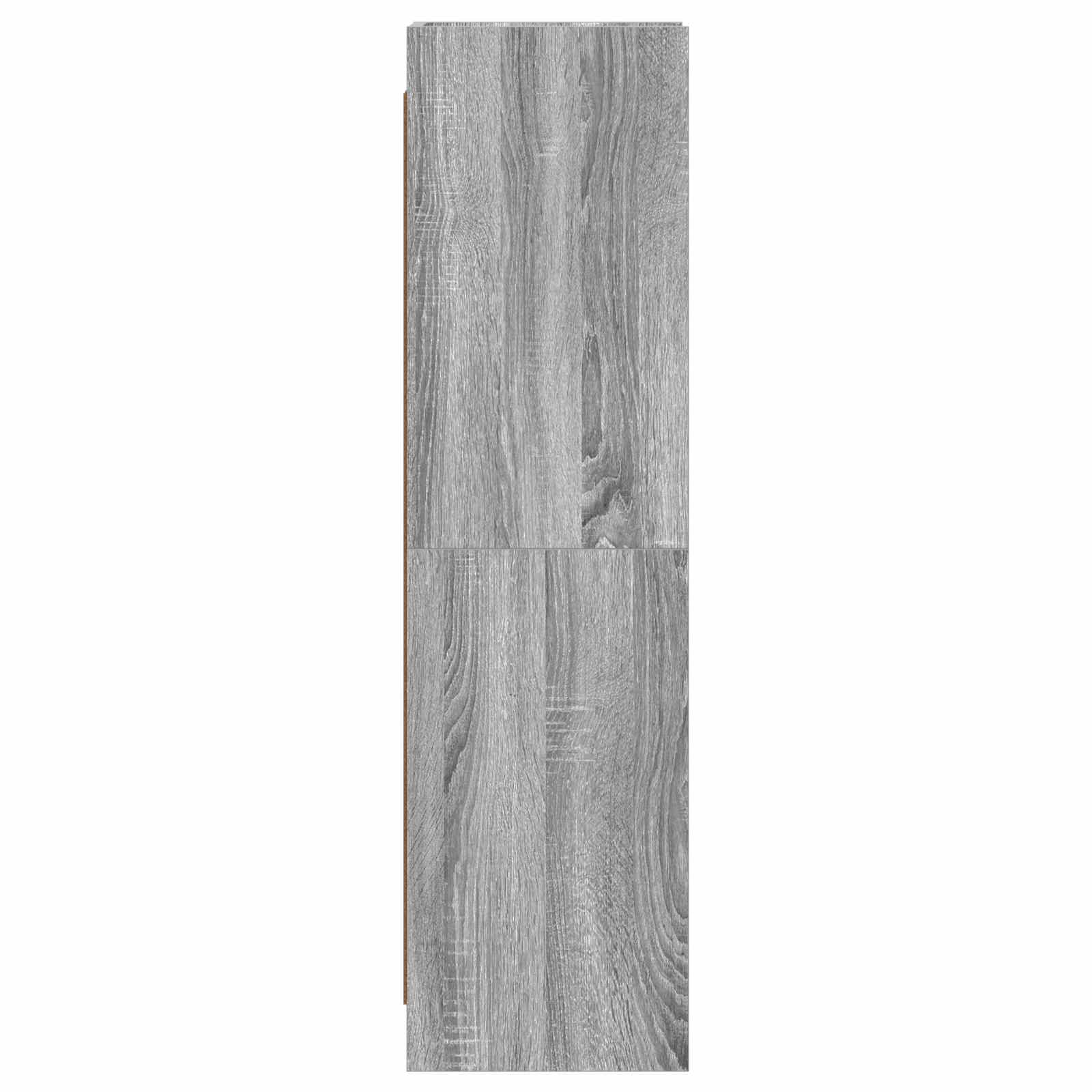 Βιβλιοθήκη Γκρι Sonoma 30 x 30 x 111 εκ Επεξεργασμένο Ξύλο