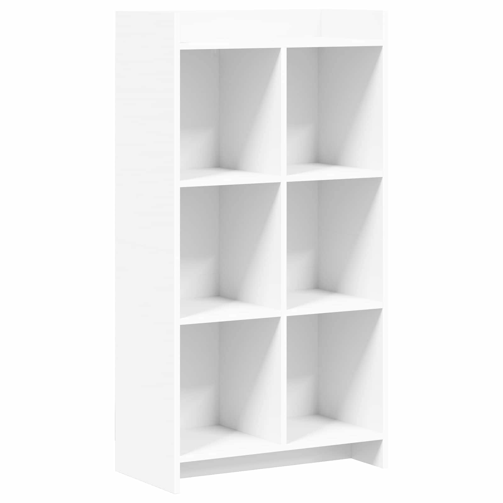 Βιβλιοθήκη Λευκό 59 x 30 x 111 εκ Επεξεργασμένο Ξύλο - Pakobazaar