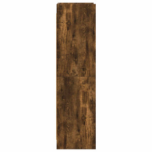 Βιβλιοθήκη Καπνισμένο Ξύλο Δρυός 59 x 30 x 111 εκ - Pakobazaar