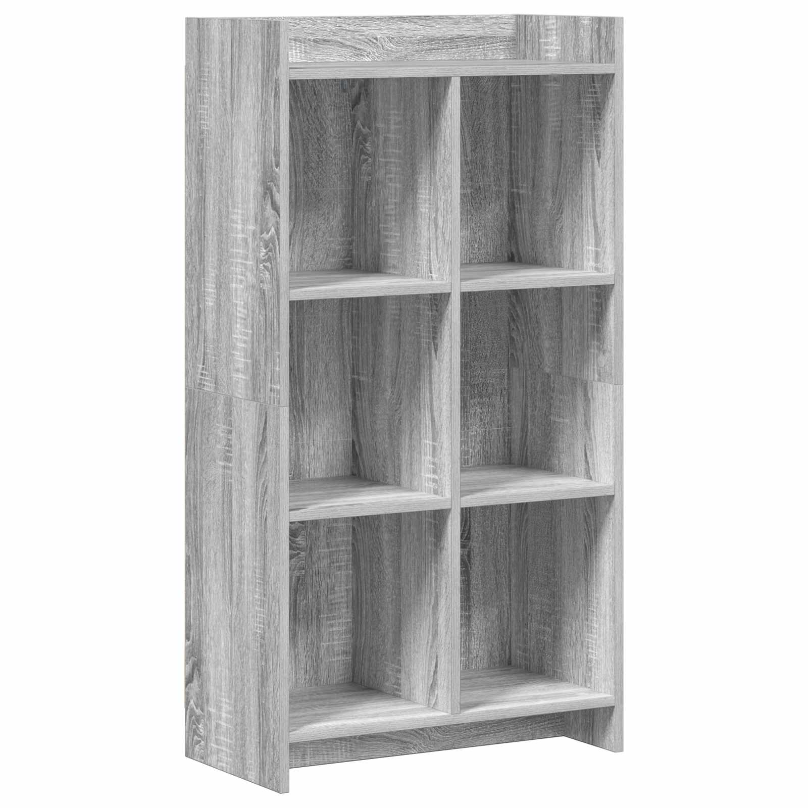 Βιβλιοθήκη Γκρι Sonoma 59 x 30 x 111 εκ Επεξεργασμένο Ξύλο