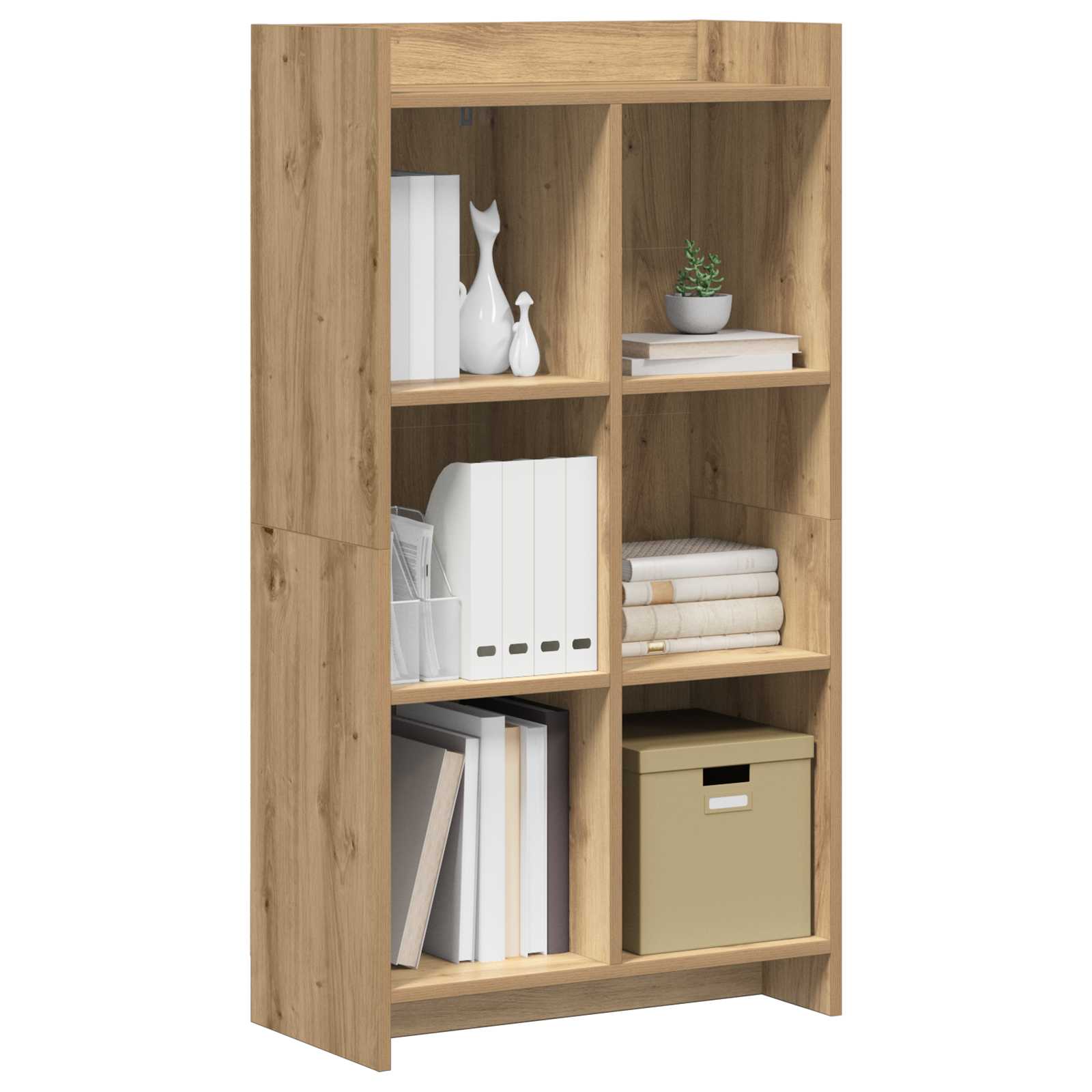Βιβλιοθήκη Artisian Δρυς 59 x 30 x 111 εκ Επεξεργασμένο Ξύλο