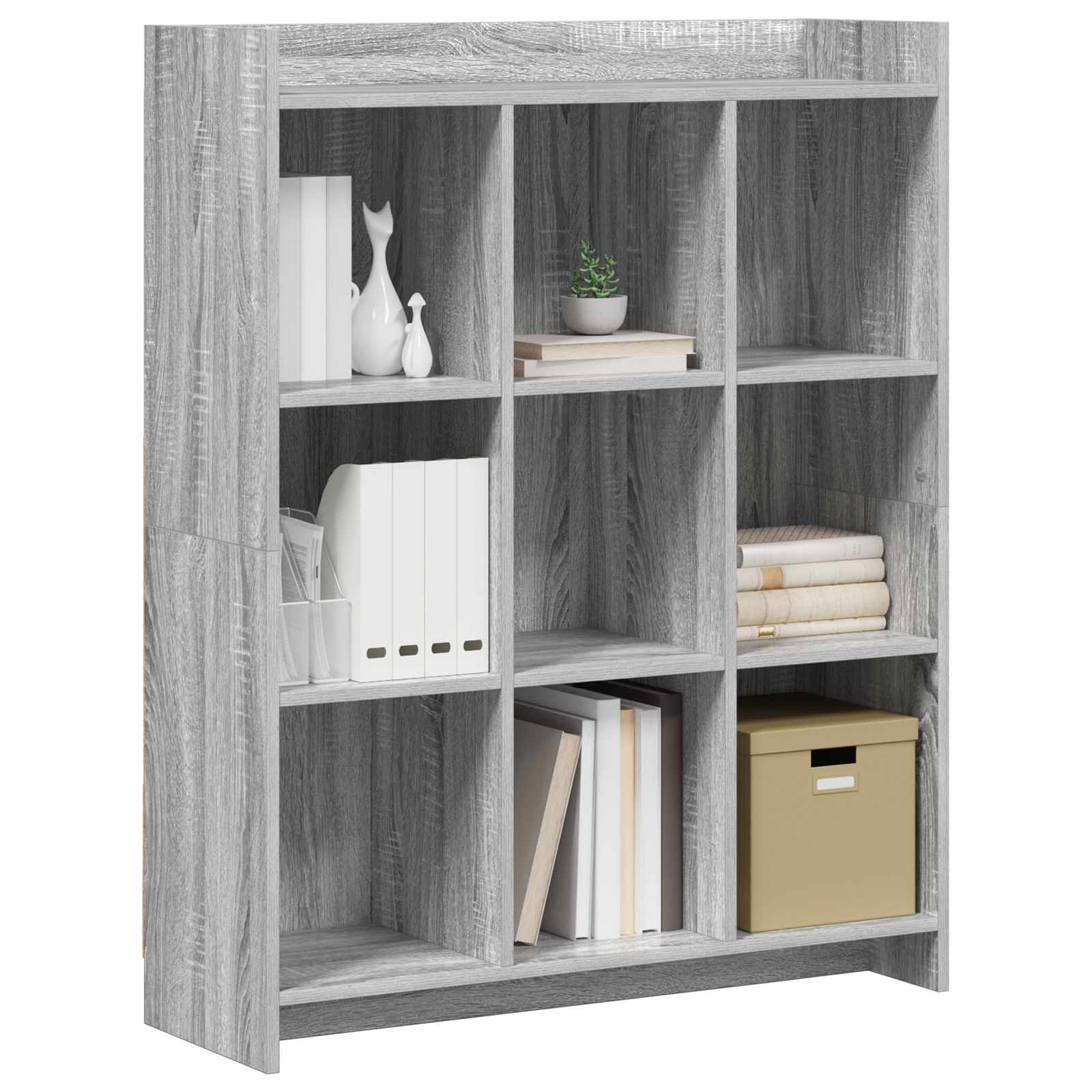 Βιβλιοθήκη Γκρι Sonoma 87,5 x 30 x 111 εκ Επεξεργασμένο Ξύλο