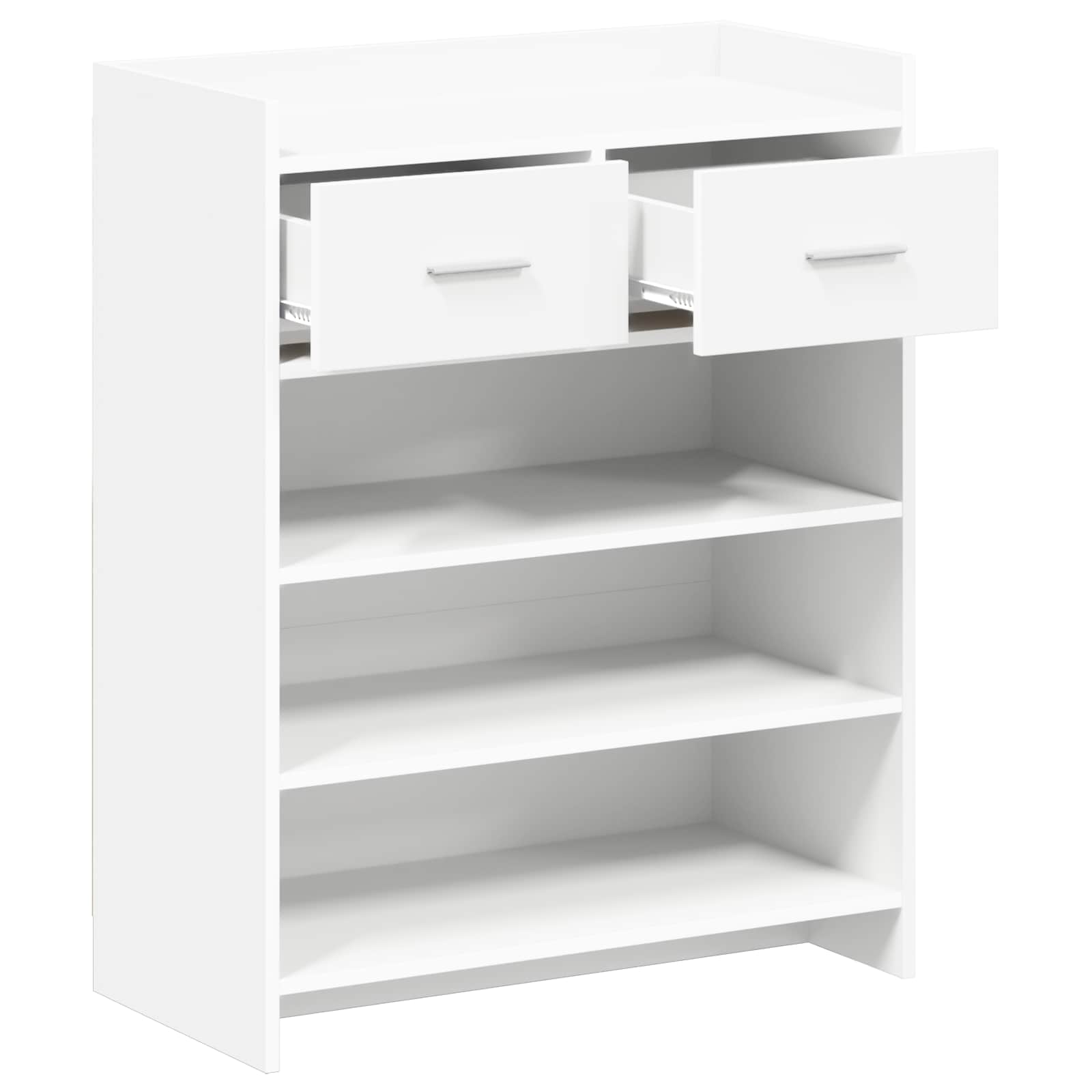Ντουλάπα Παπουτσιών Λευκό 73,5 x 36 x 92 εκ Επεξεργασμένο Ξύλο