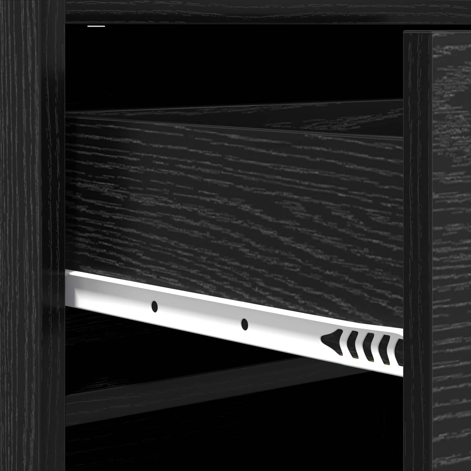 Ντουλάπα Παπουτσιών με συρτάρι Μαύρη Δρυς 48 x 36 x 92 εκ