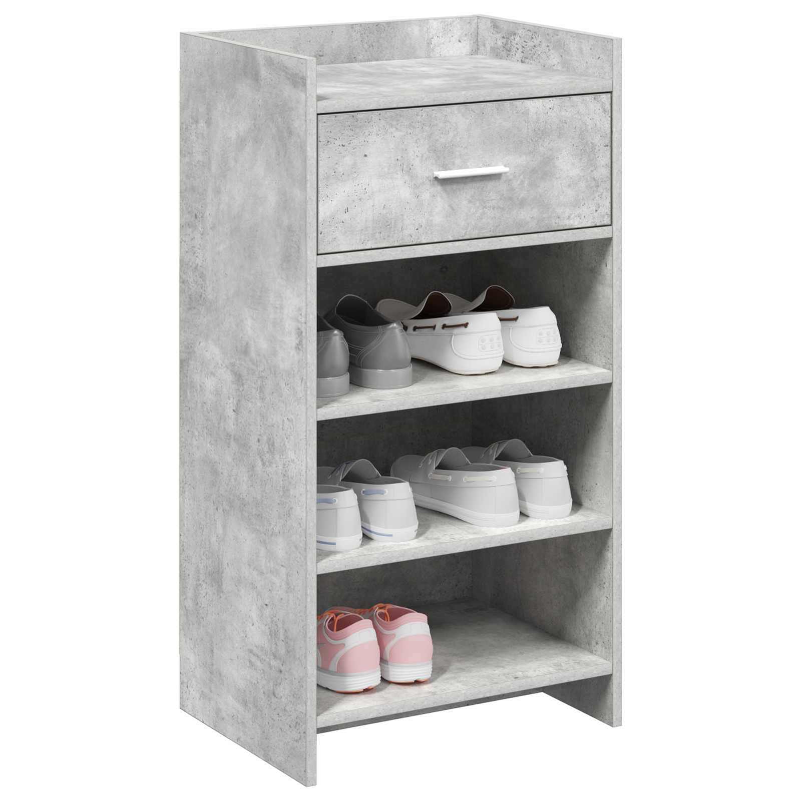 Ντουλάπα Παπουτσιών Γκρι Σκυροδέματος 48 x 36 x 92 εκ