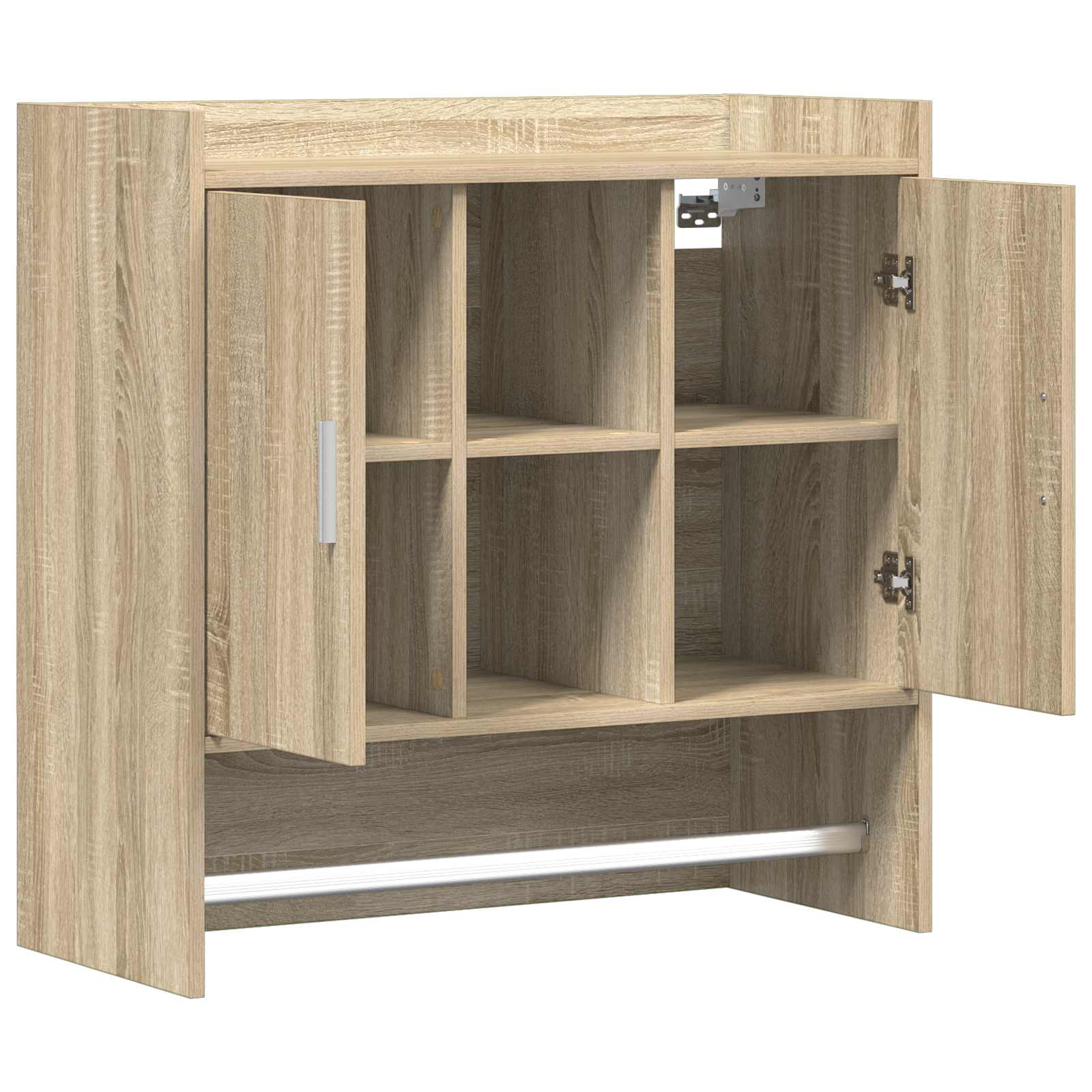 Ράφι Τοίχου Επιτοίχιο Sonoma Δρυς 80 x 36 x 80 εκ